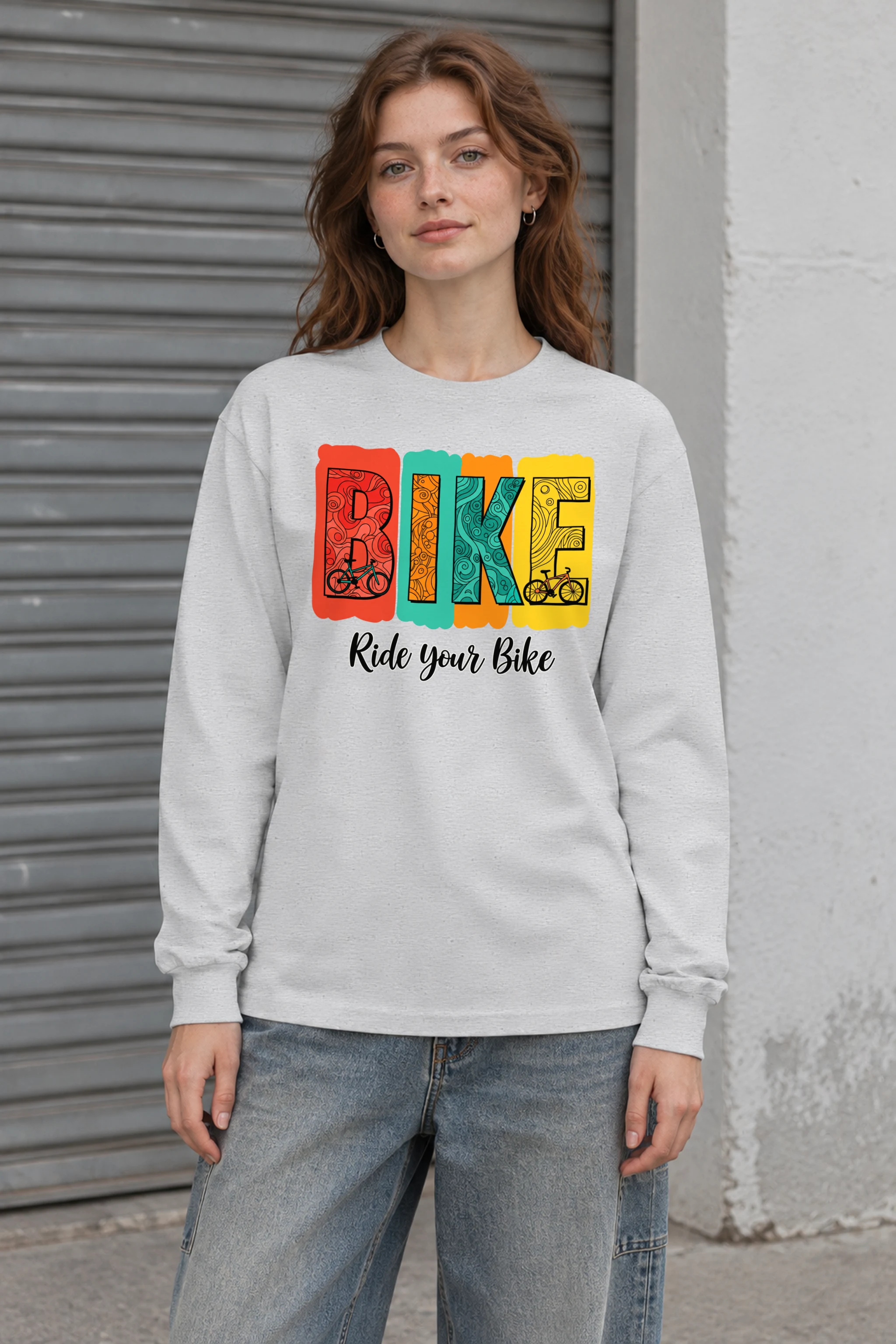 "Ride Your Bike" Unisex Longsleeve T-shirt