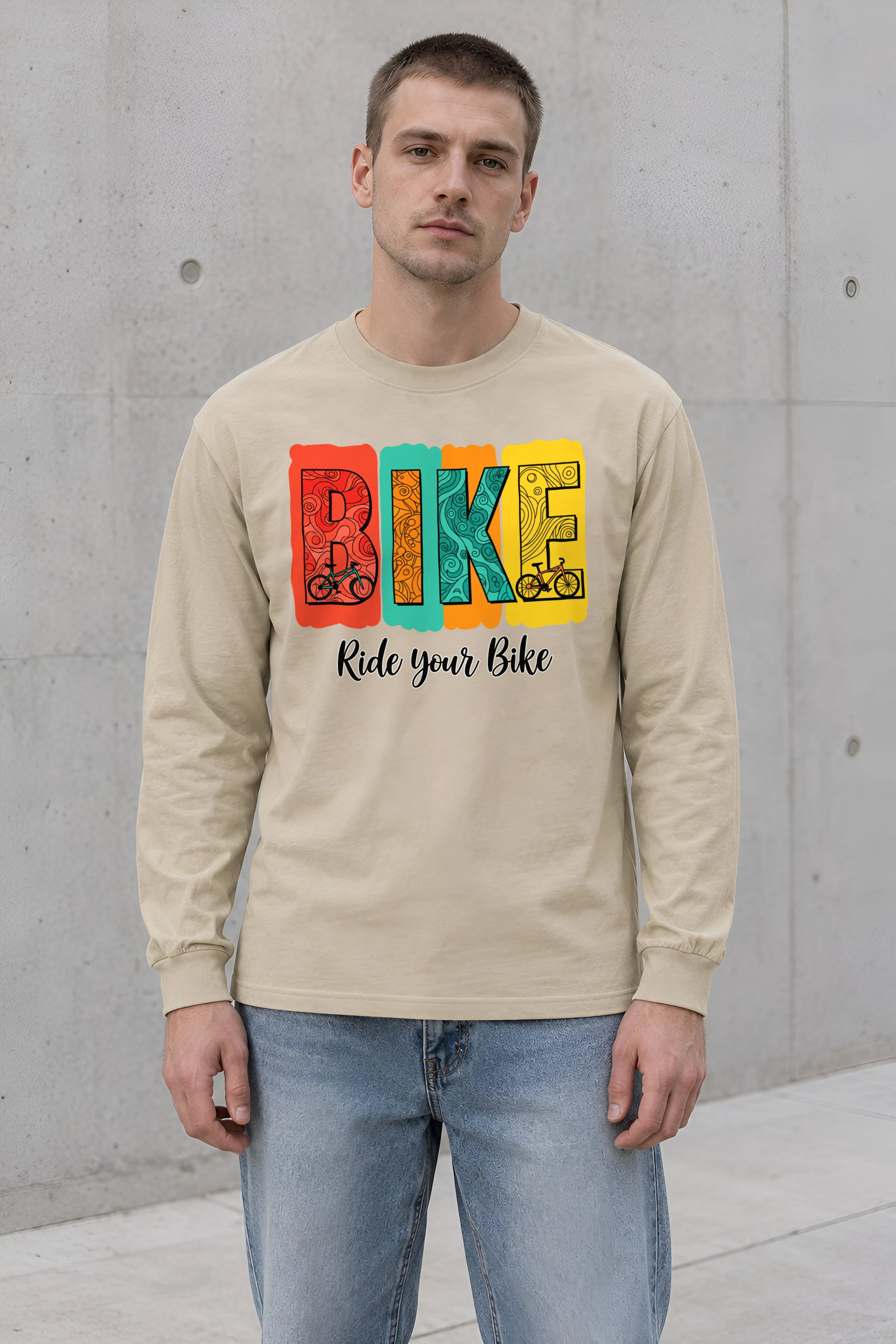 "Ride Your Bike" Unisex Longsleeve T-shirt