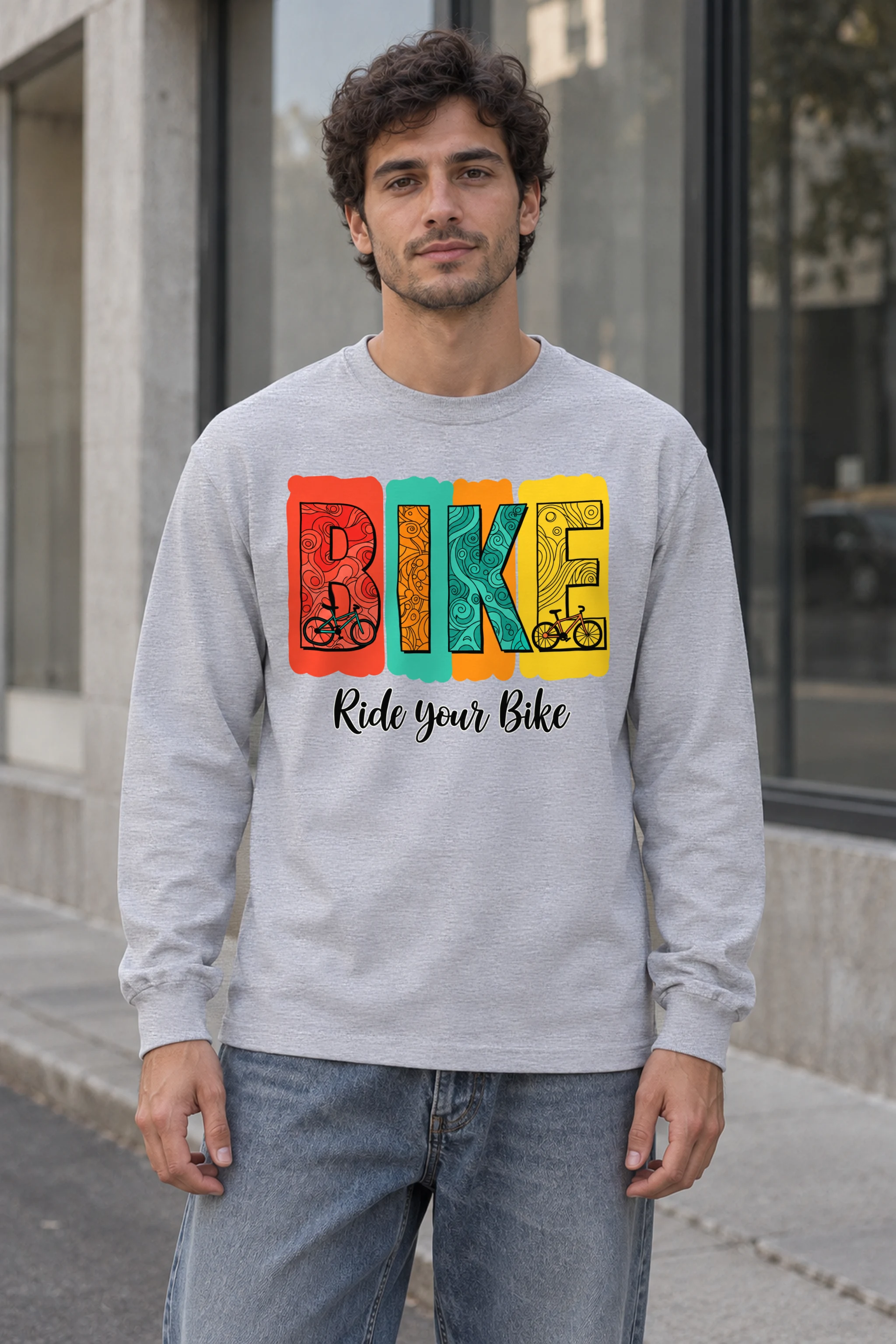 "Ride Your Bike" Unisex Longsleeve T-shirt