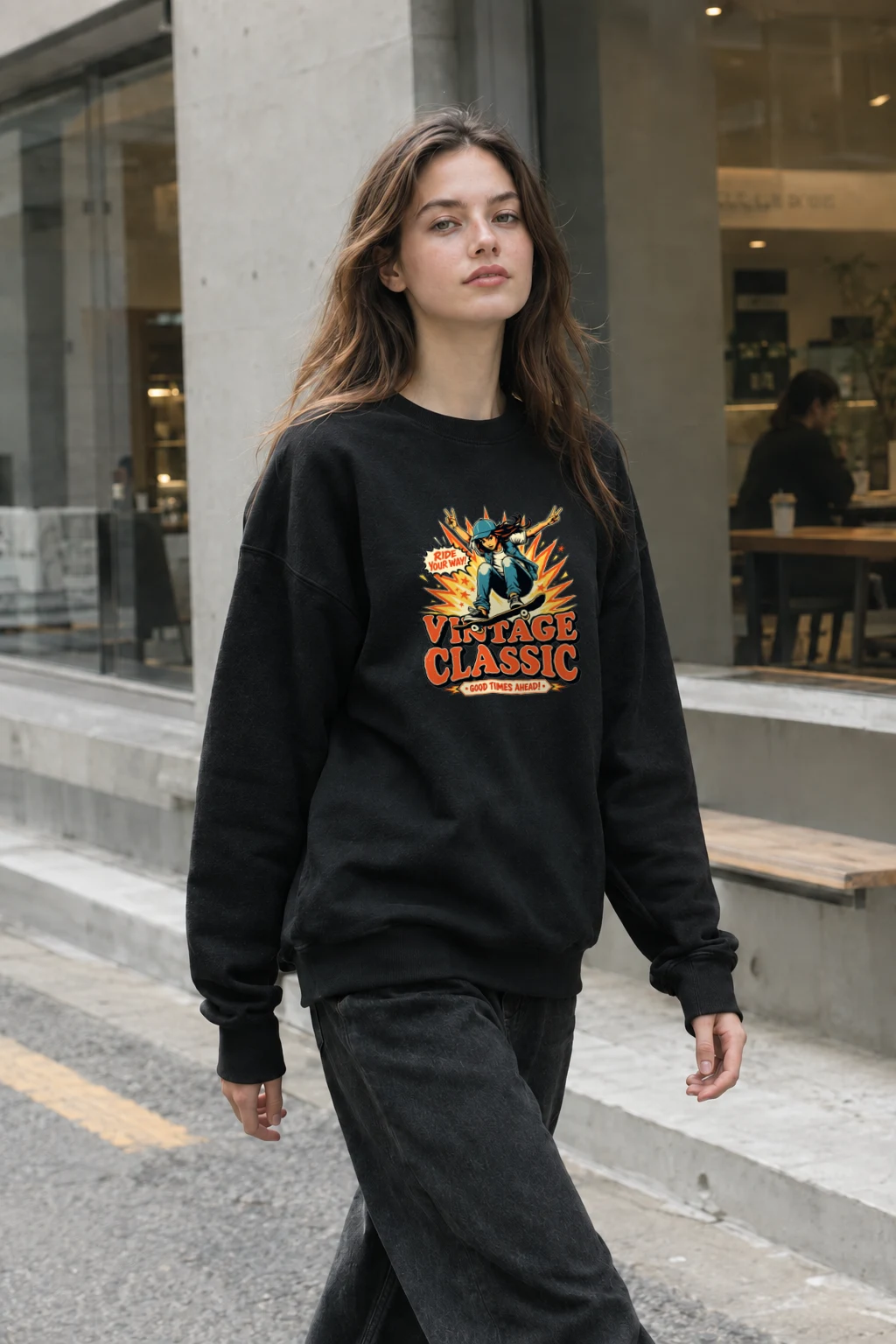 "Ride Your Way" Heavy Blend Unisex Crewneck Sweatshirt | Gildan 18000