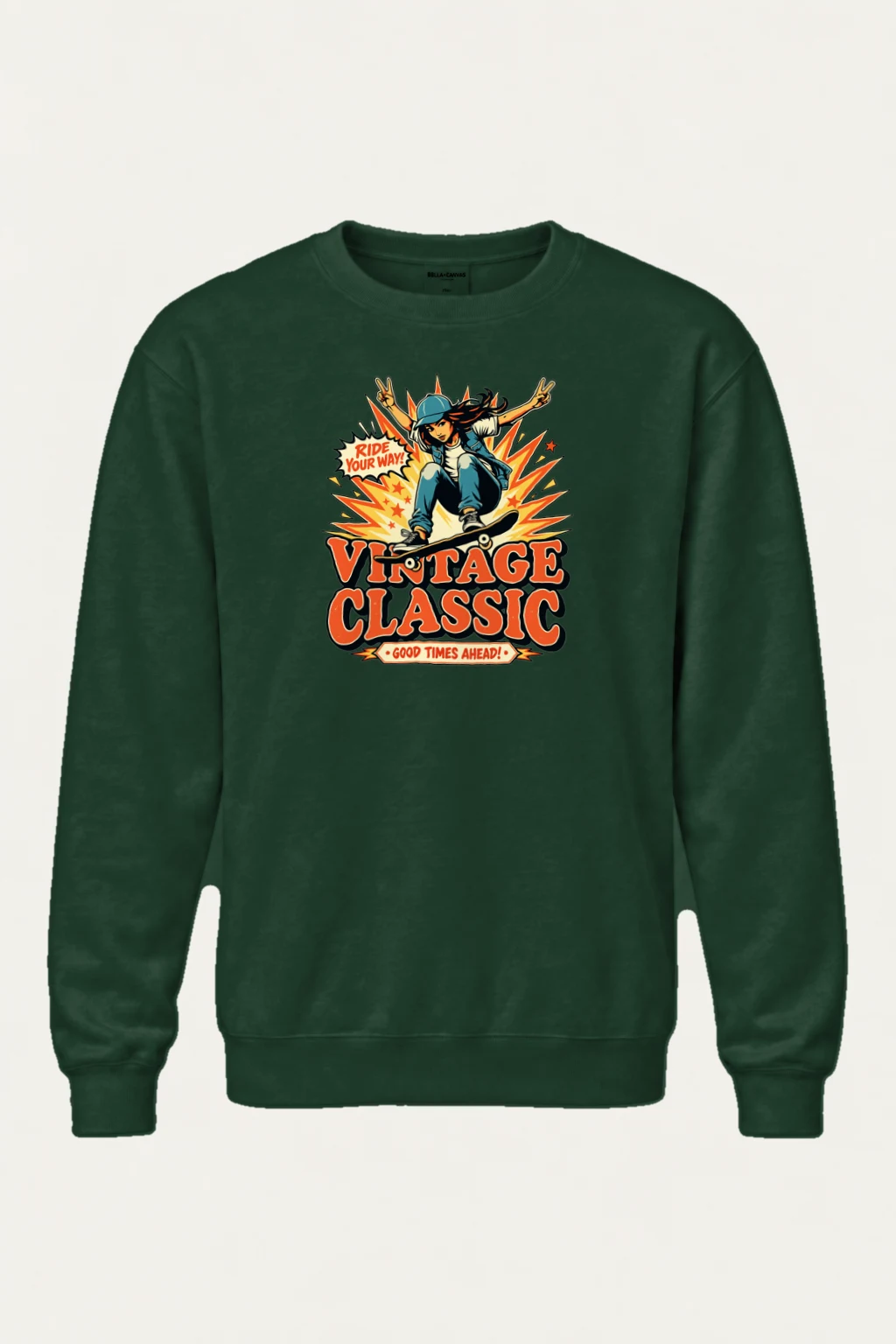 "Ride Your Way" Heavy Blend Unisex Crewneck Sweatshirt | Gildan 18000