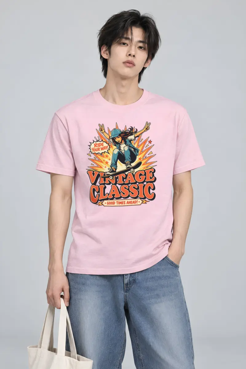"Ride Your Way" Heavyweight Unisex Crewneck T-shirt