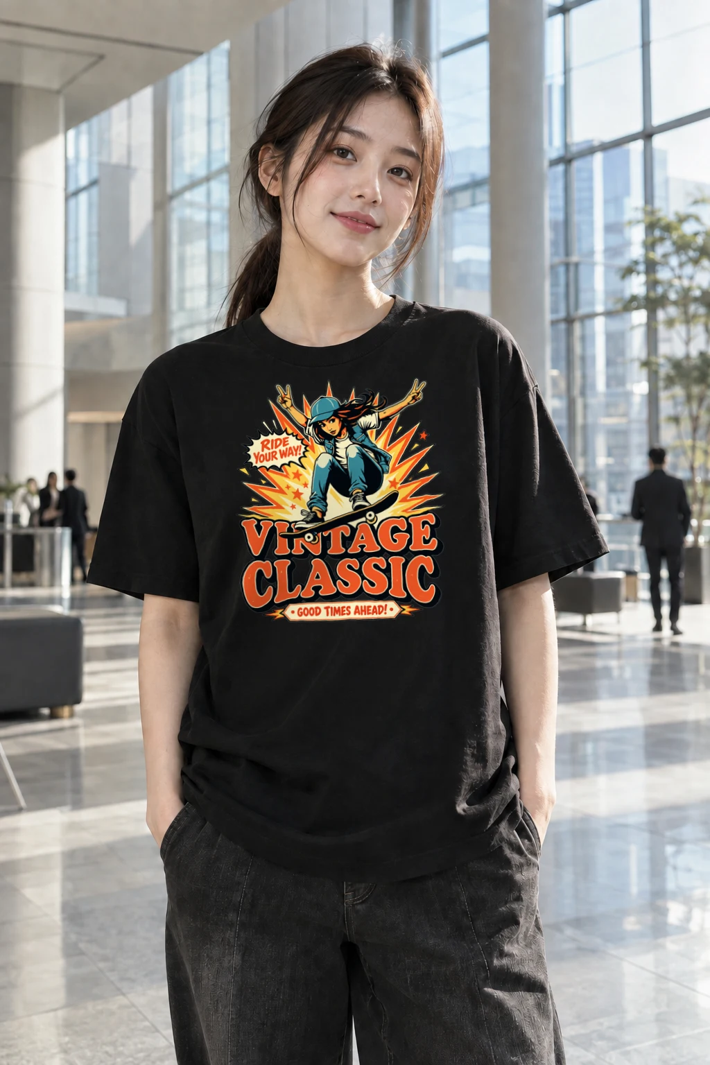"Ride Your Way" Heavyweight Unisex Crewneck T-shirt | Gildan 5000