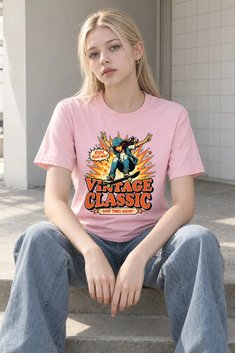 "Ride Your Way" Heavyweight Unisex Crewneck T-shirt