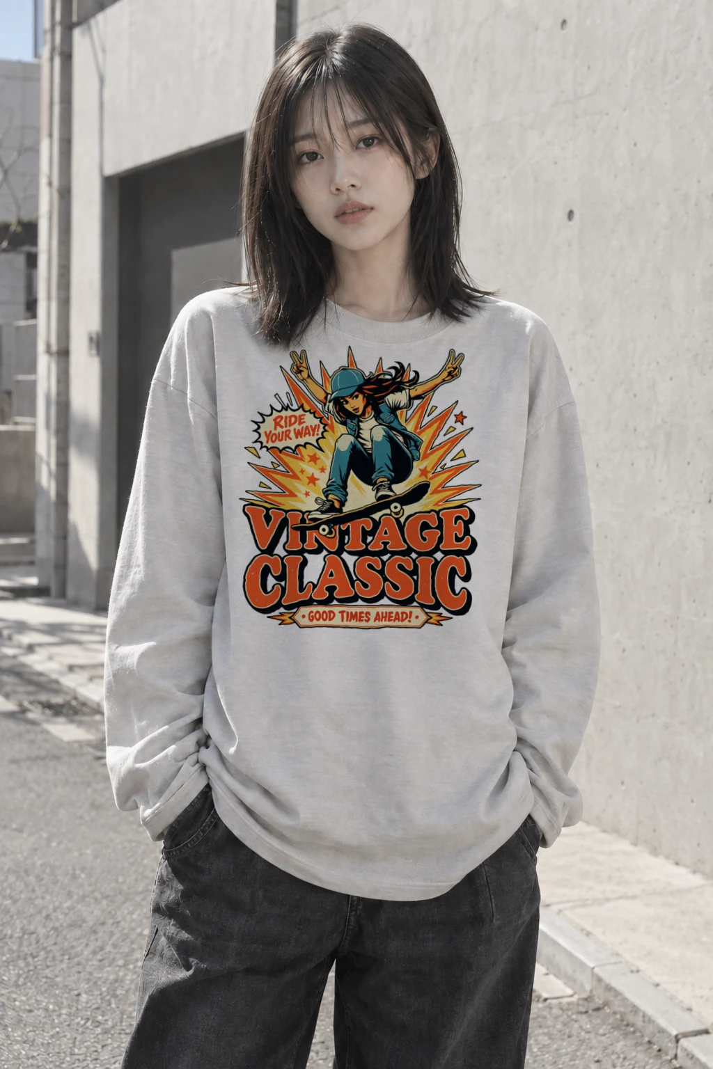"Ride Your Way" Unisex Longsleeve T-shirt | Gildan 2400