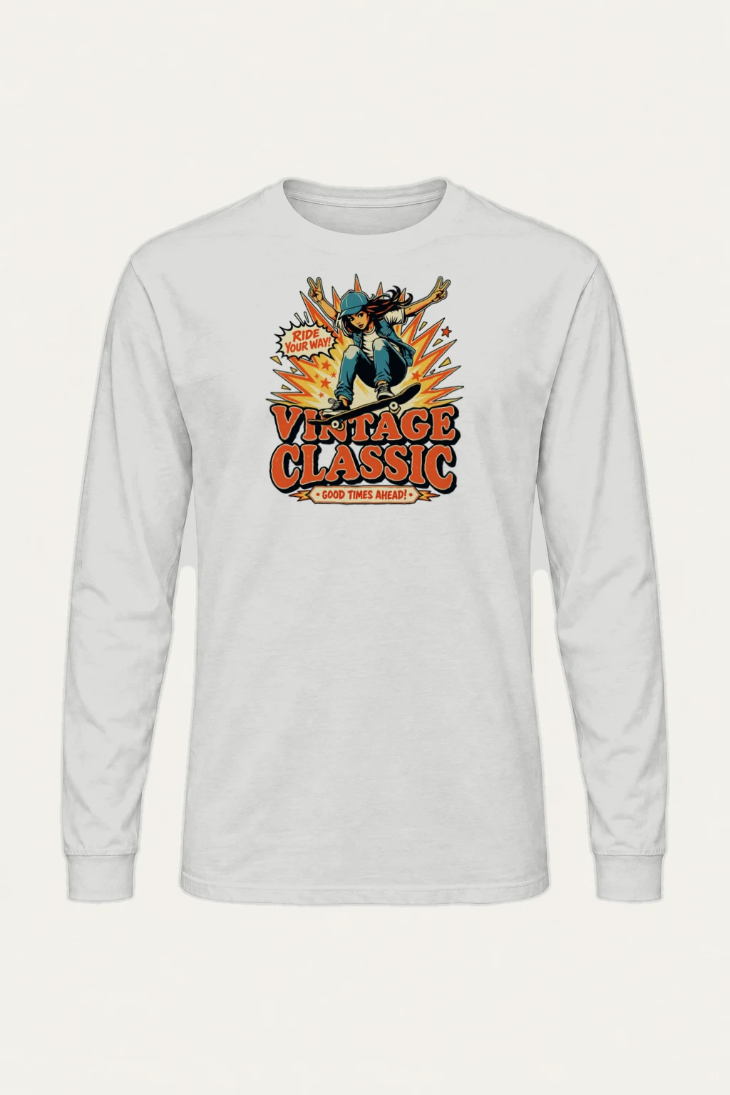 "Ride Your Way" Unisex Longsleeve T-shirt | Gildan 2400