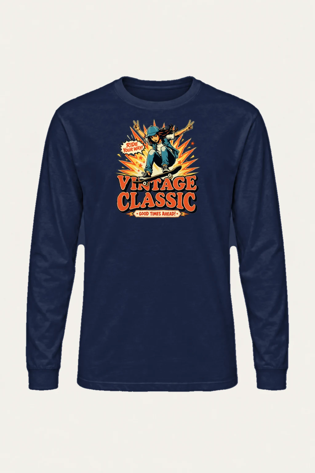 "Ride Your Way" Unisex Longsleeve T-shirt | Gildan 2400