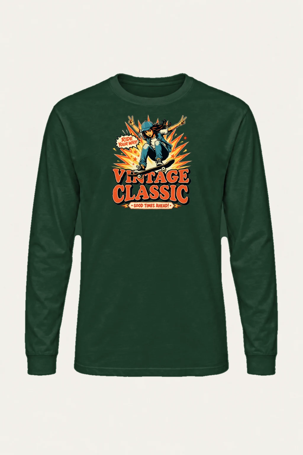 "Ride Your Way" Unisex Longsleeve T-shirt | Gildan 2400