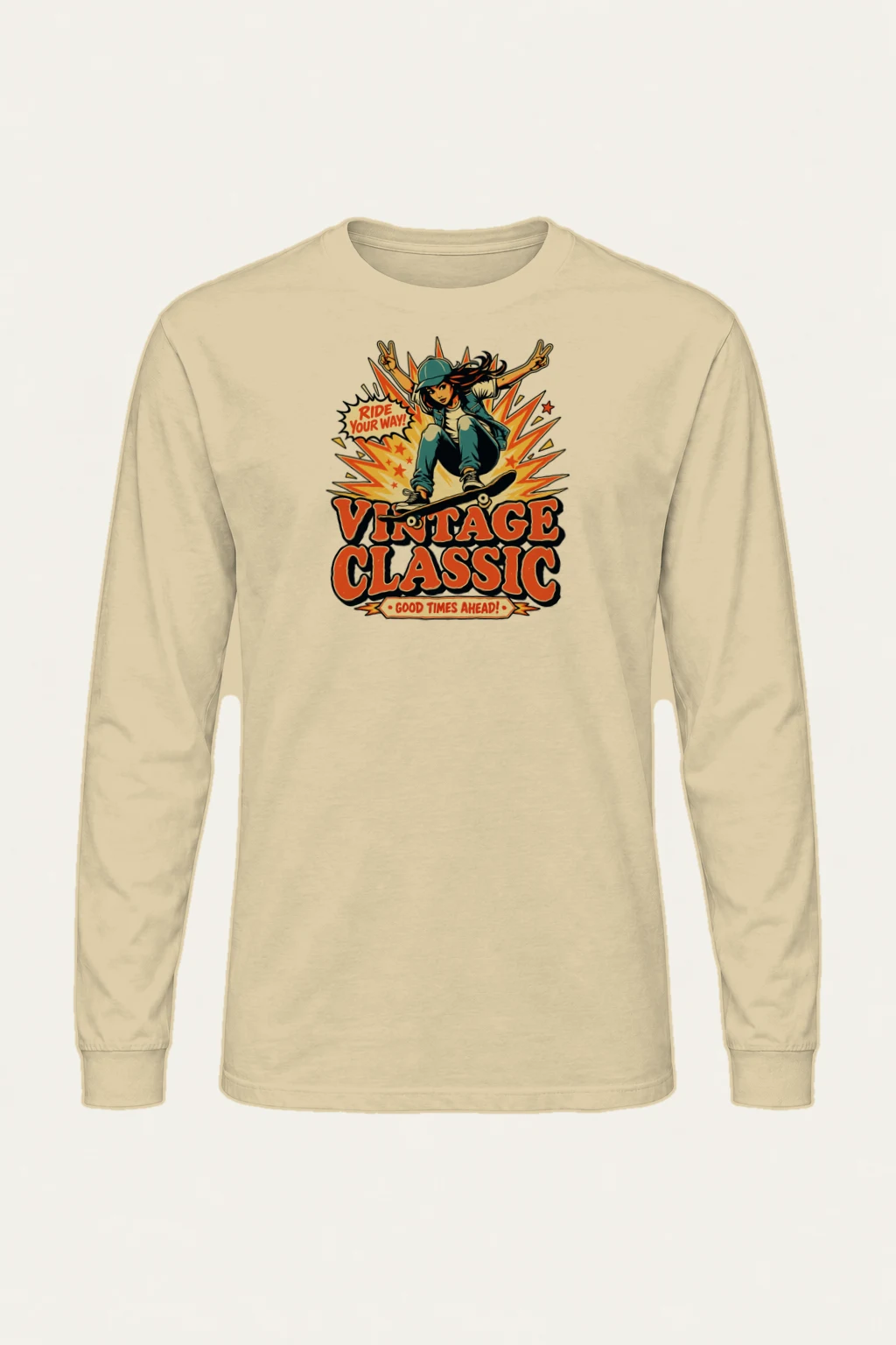 "Ride Your Way" Unisex Longsleeve T-shirt | Gildan 2400