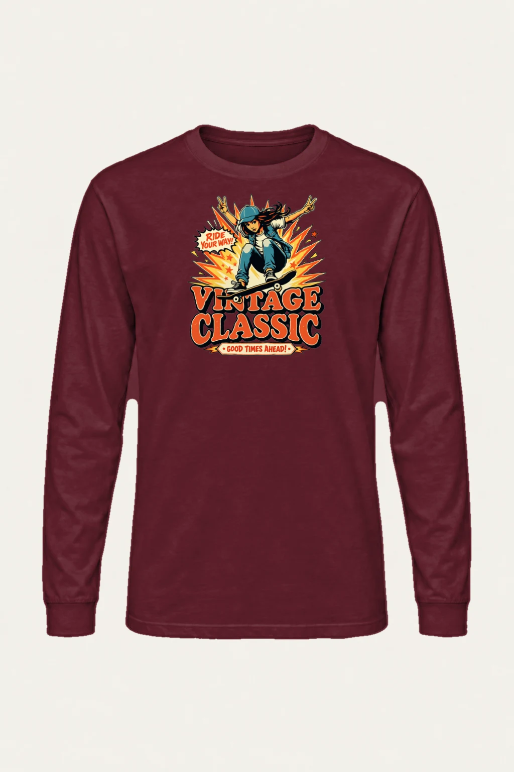 "Ride Your Way" Unisex Longsleeve T-shirt | Gildan 2400