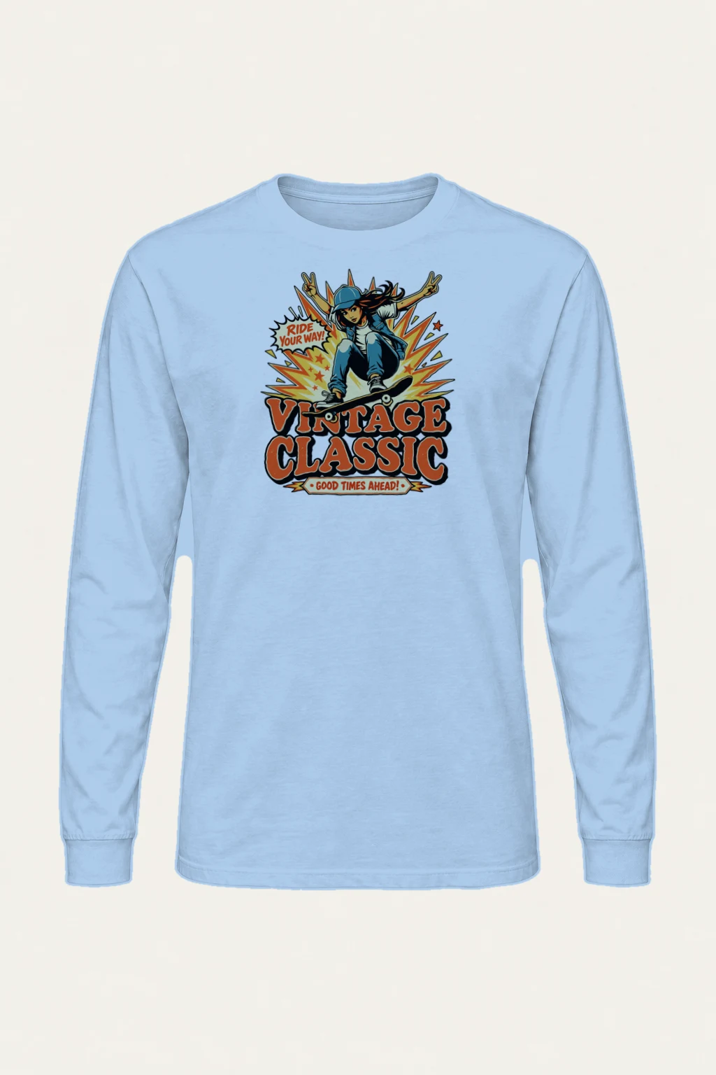 "Ride Your Way" Unisex Longsleeve T-shirt | Gildan 2400