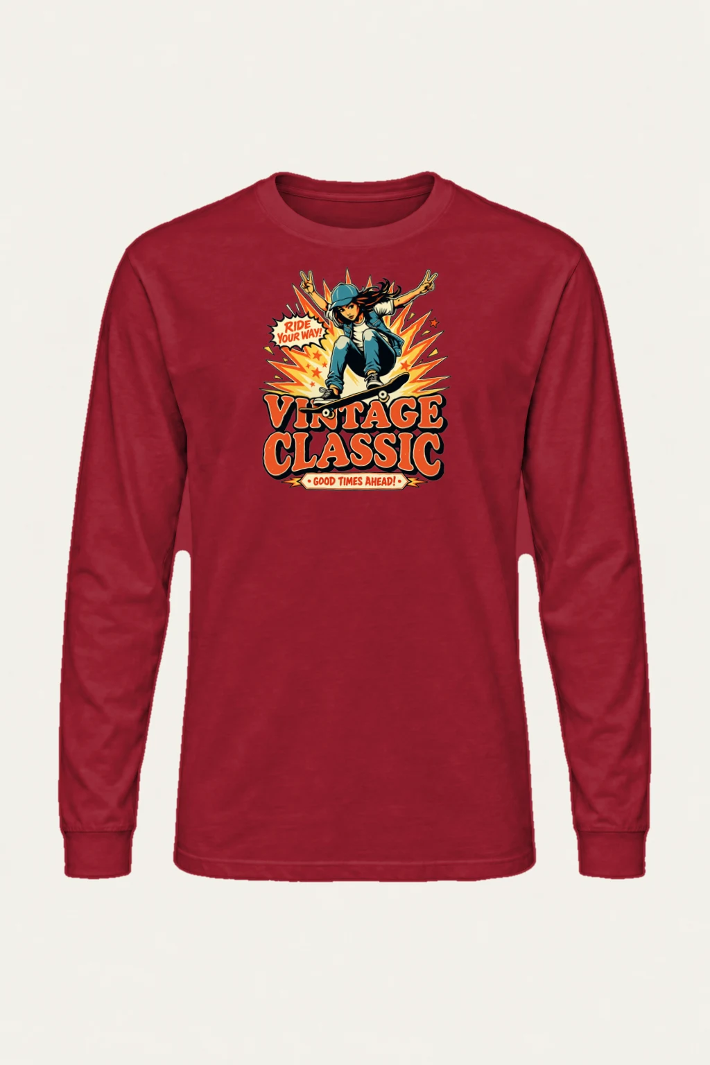 "Ride Your Way" Unisex Longsleeve T-shirt | Gildan 2400