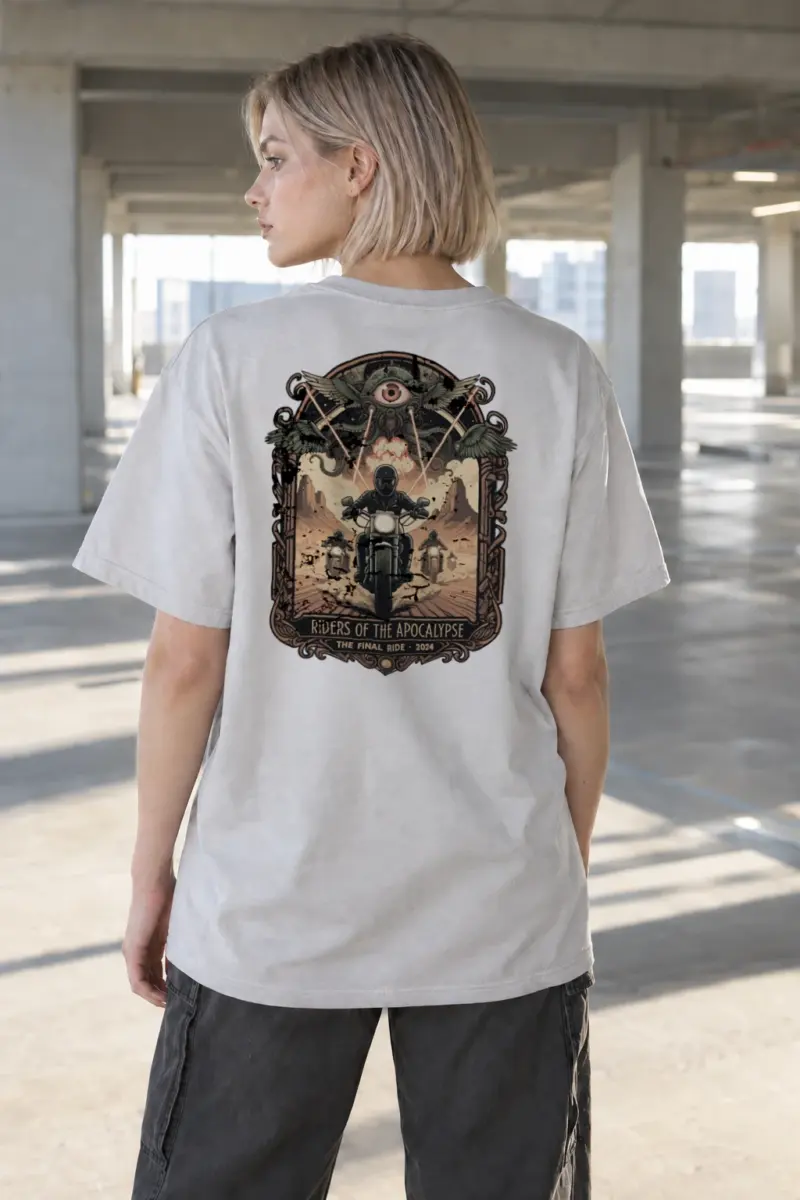 “Riders Of The Apocalypse” Heavyweight Unisex Crewneck T-shirt | Gildan 5000