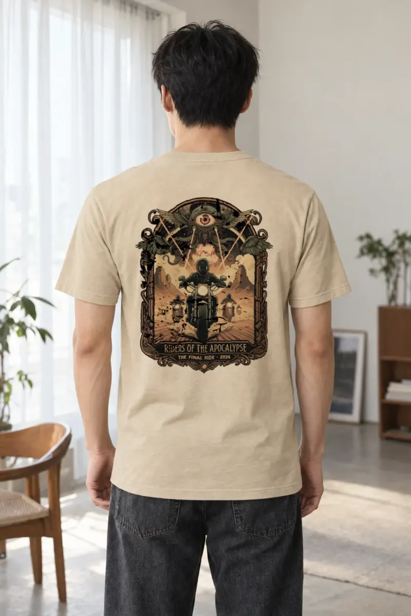 "Riders Of The Apocalypse" Heavyweight Unisex Crewneck T-shirt | Gildan 5000