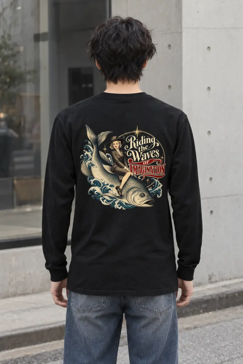 "Riding The Waves" Unisex Longsleeve T-shirt