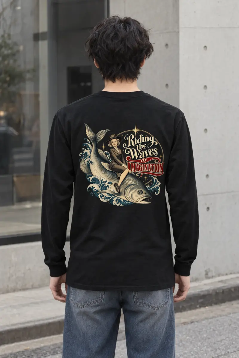 "Riding The Waves" Unisex Longsleeve T-shirt