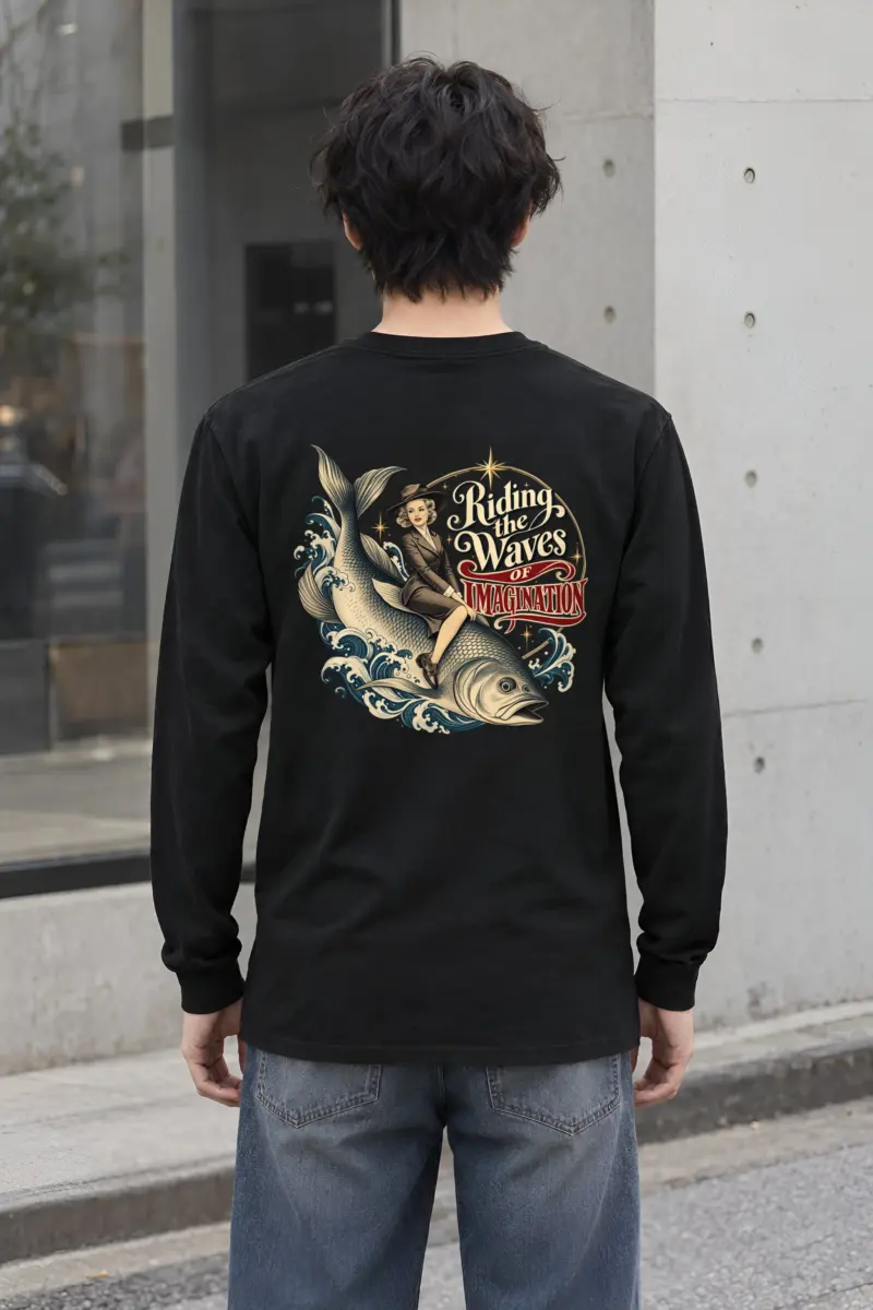 "Riding The Waves" Unisex Longsleeve T-shirt