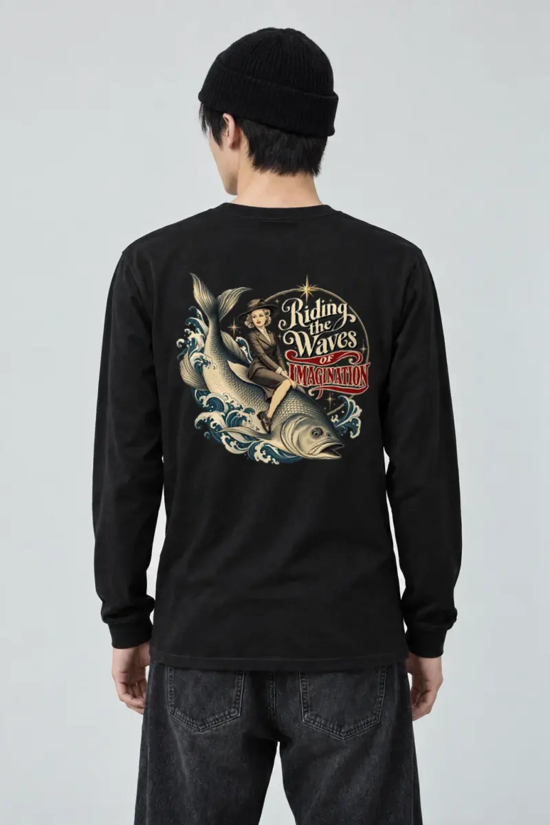 "Riding The Waves" Unisex Longsleeve T-shirt