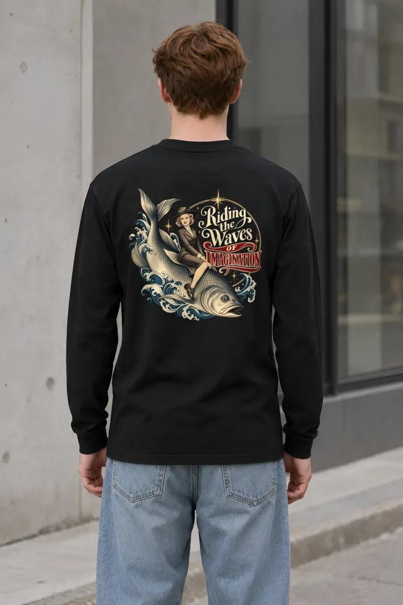 "Riding The Waves" Unisex Longsleeve T-shirt