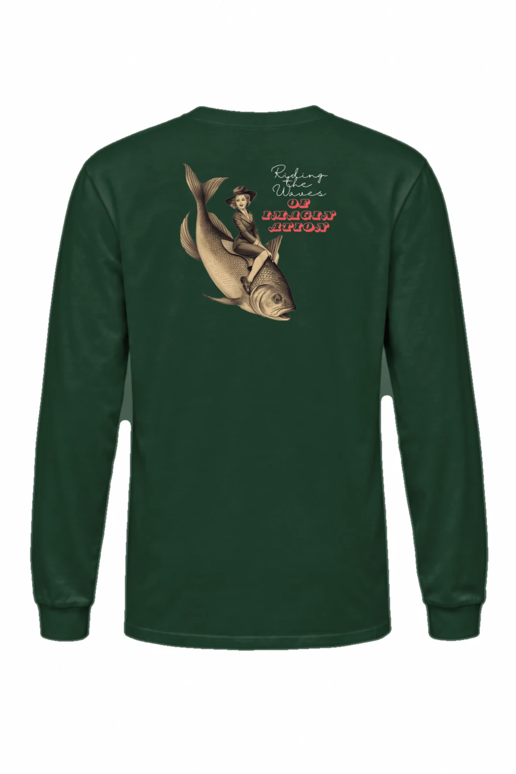 "Riding The Waves" Unisex Longsleeve T-shirt | Gildan 2400