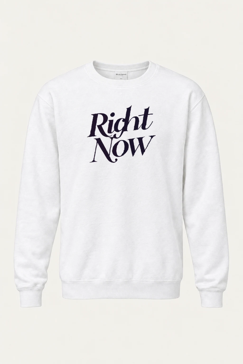 "Right Now Script" Heavy Blend Unisex Crewneck Sweatshirt | Gildan 18000