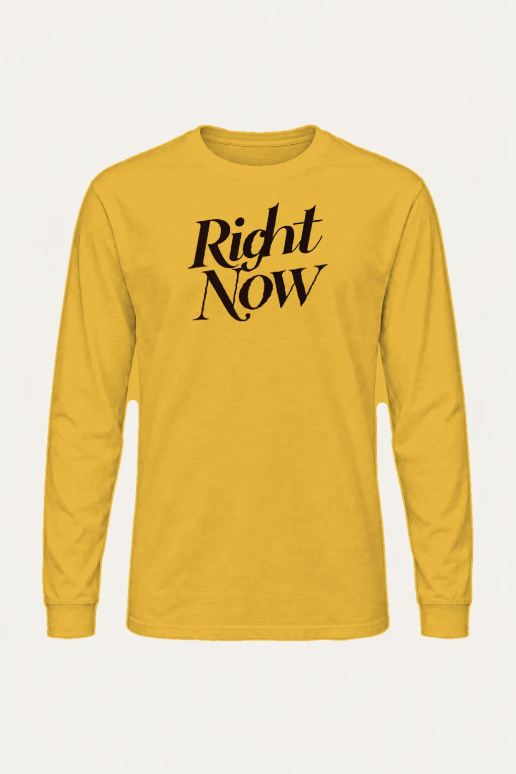 "Right Now Script" Unisex Longsleeve T-shirt | Gildan 2400
