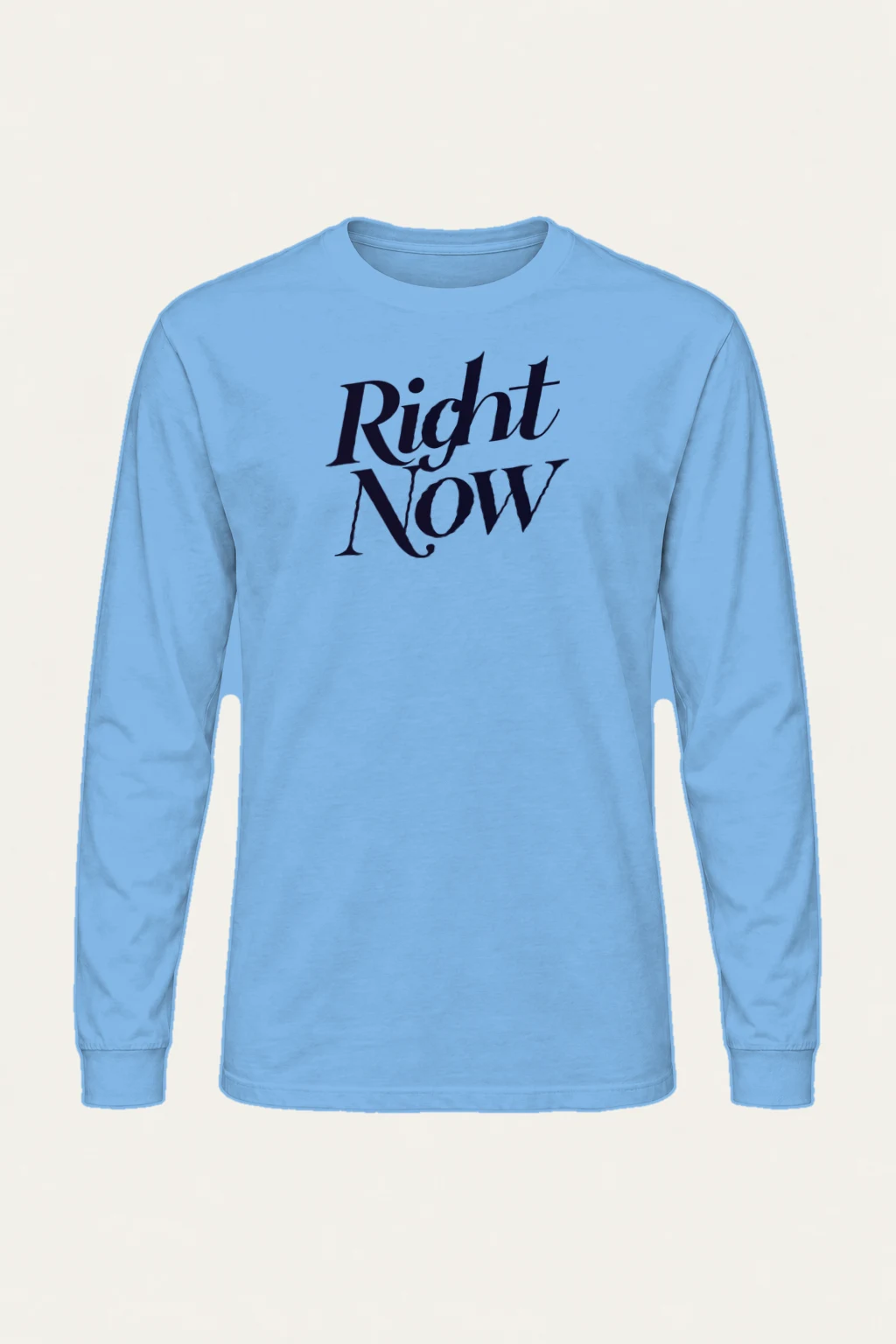 "Right Now Script" Unisex Longsleeve T-shirt | Gildan 2400