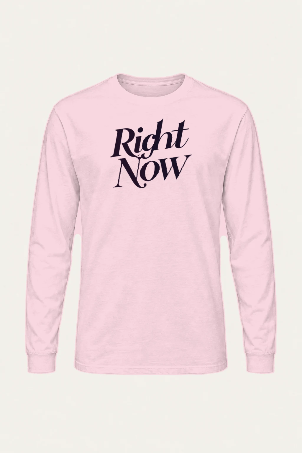 "Right Now Script" Unisex Longsleeve T-shirt | Gildan 2400