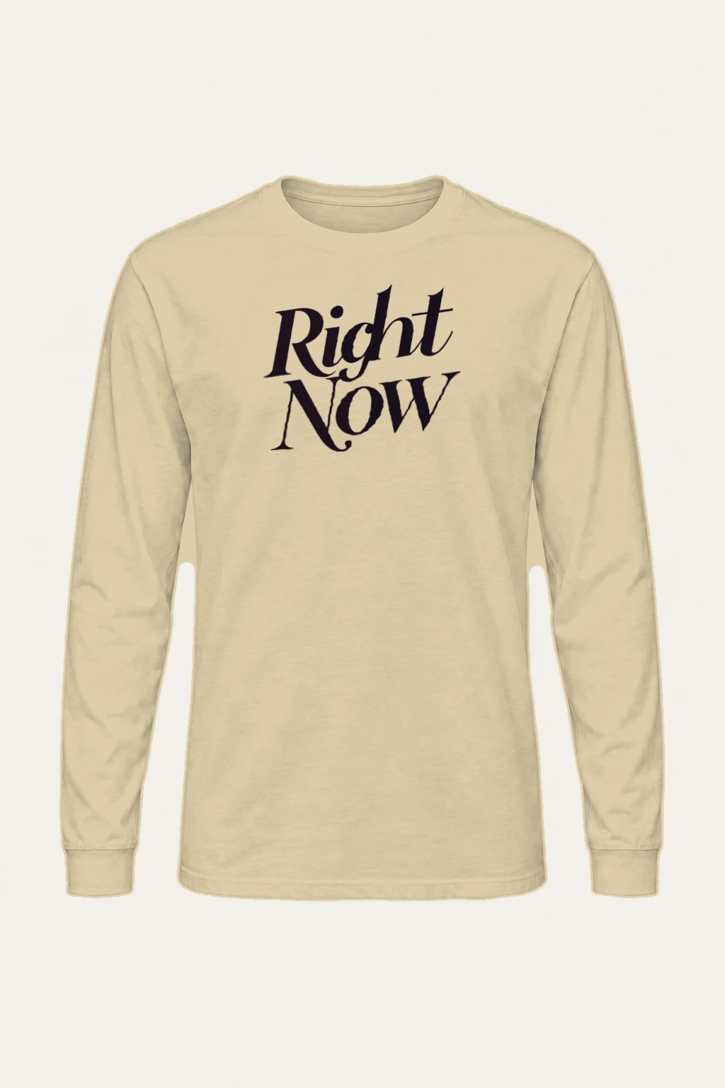 "Right Now Script" Unisex Longsleeve T-shirt | Gildan 2400