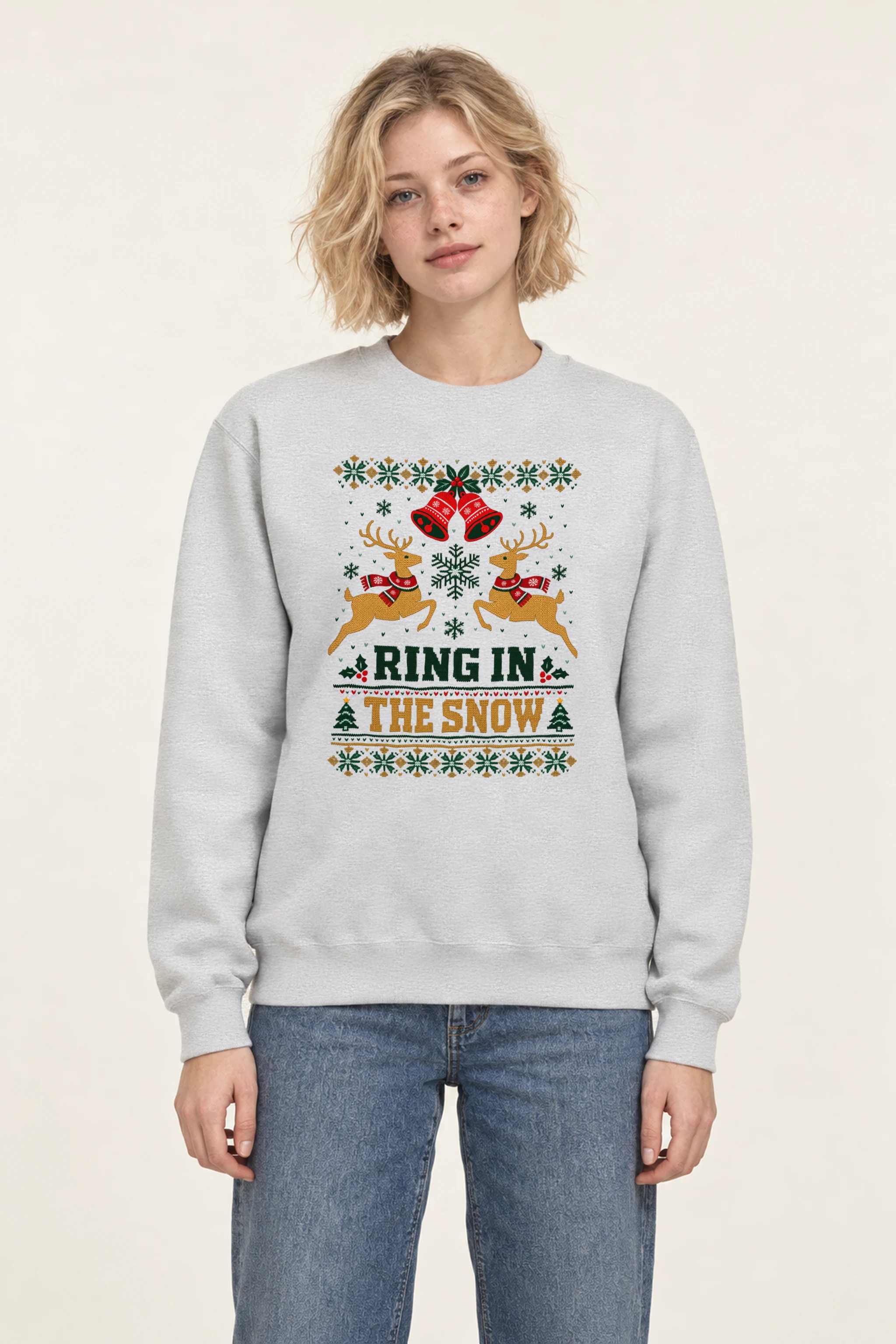 "Ring In The Snow" 1 Crewneck Sweatshirt