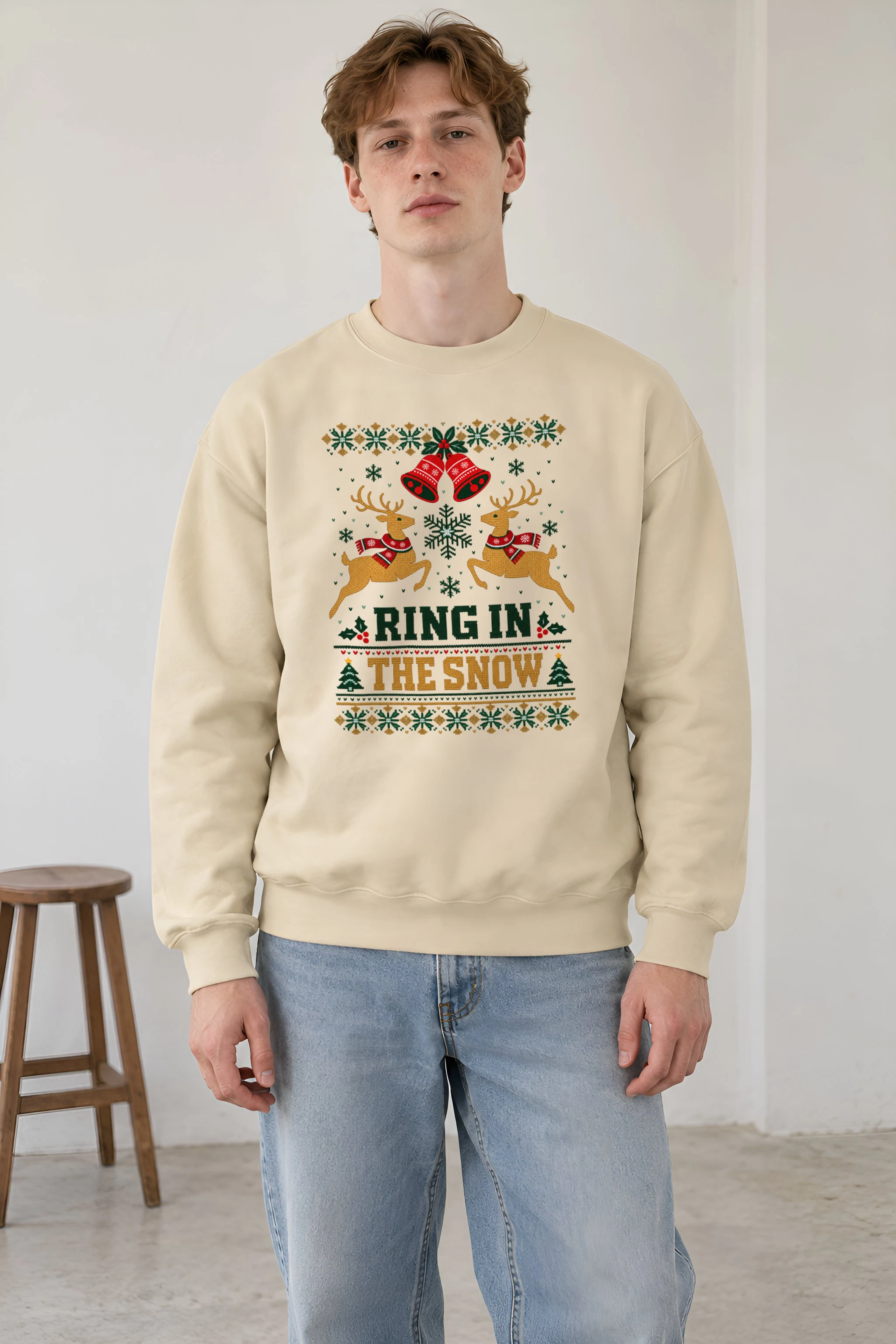 "Ring In The Snow" 1 Crewneck Sweatshirt