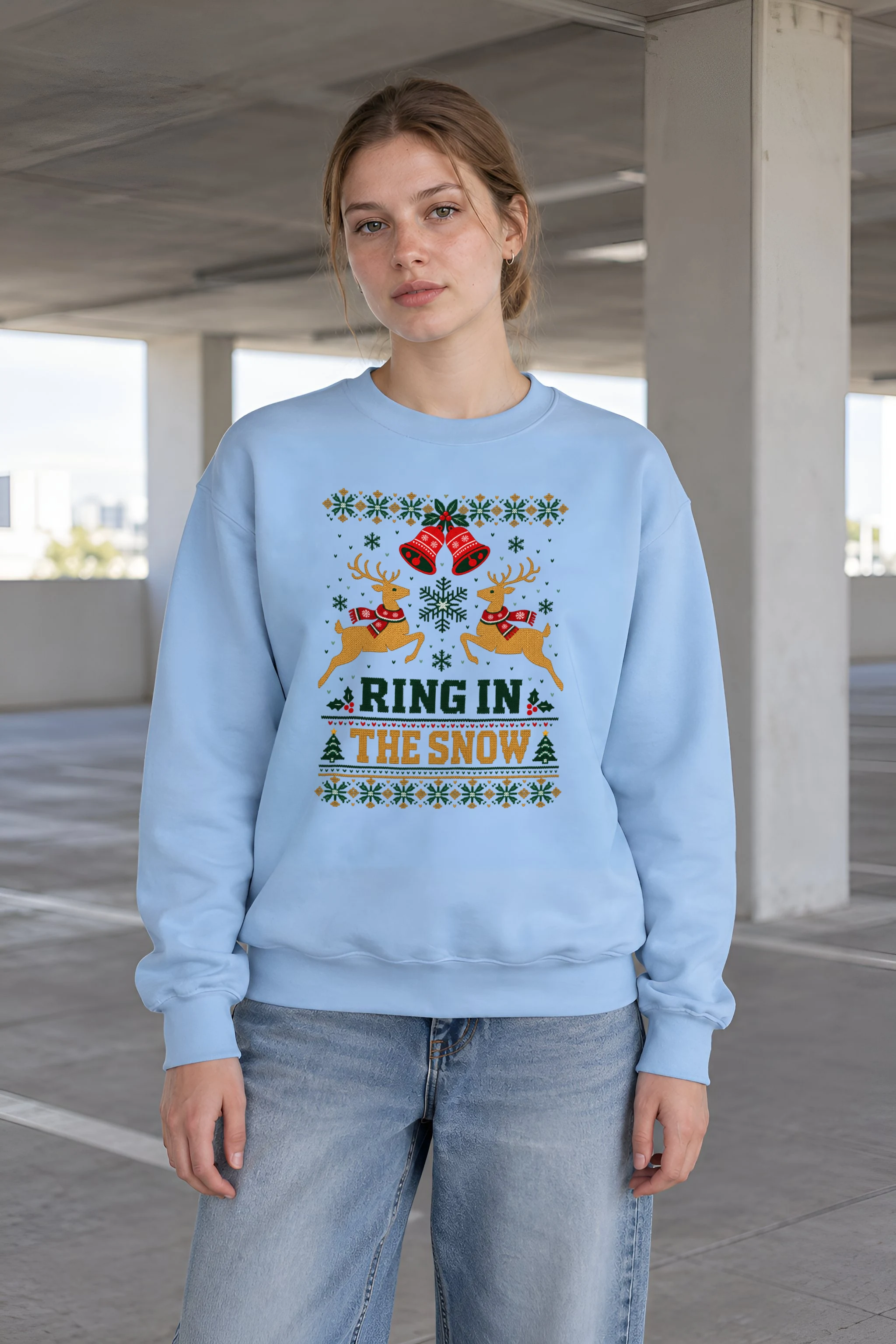 "Ring In The Snow" 1 Crewneck Sweatshirt