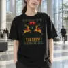 "Ring In The Snow" Heavyweight Unisex Crewneck T-shirt | Gildan 5000