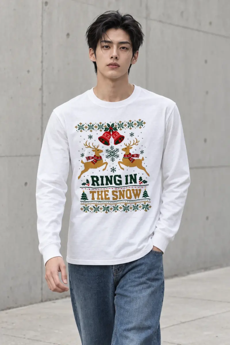 "Ring In The Snow" Unisex Longsleeve T-shirt