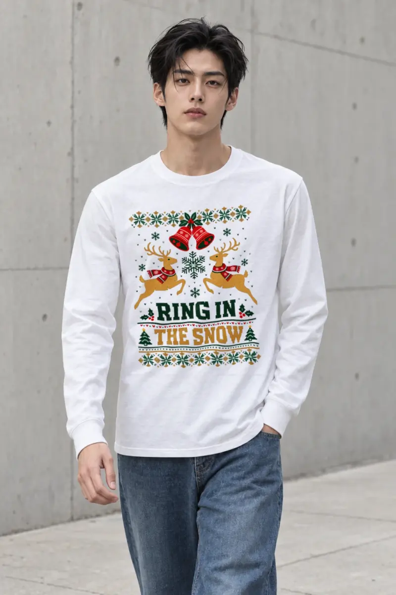 "Ring In The Snow" Unisex Longsleeve T-shirt