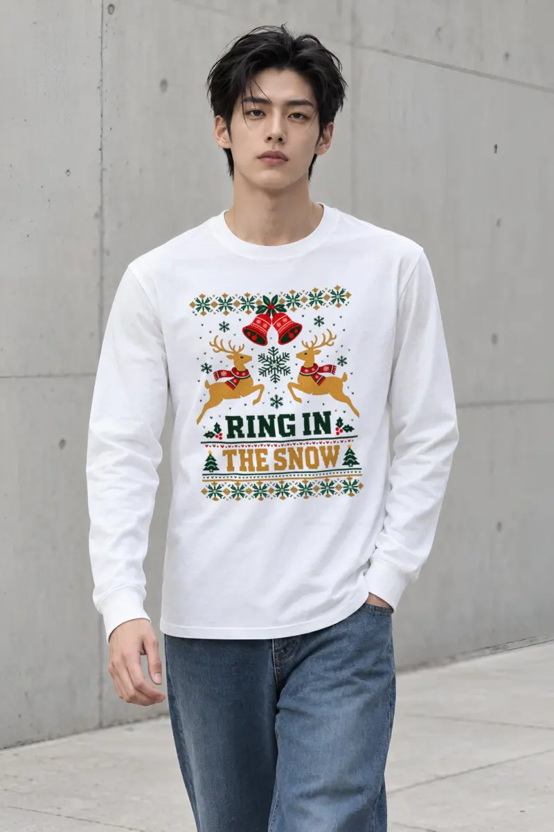 "Ring In The Snow" Unisex Longsleeve T-shirt