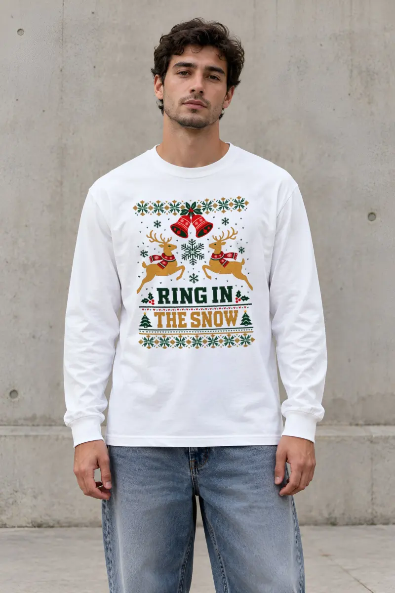 "Ring In The Snow" Unisex Longsleeve T-shirt