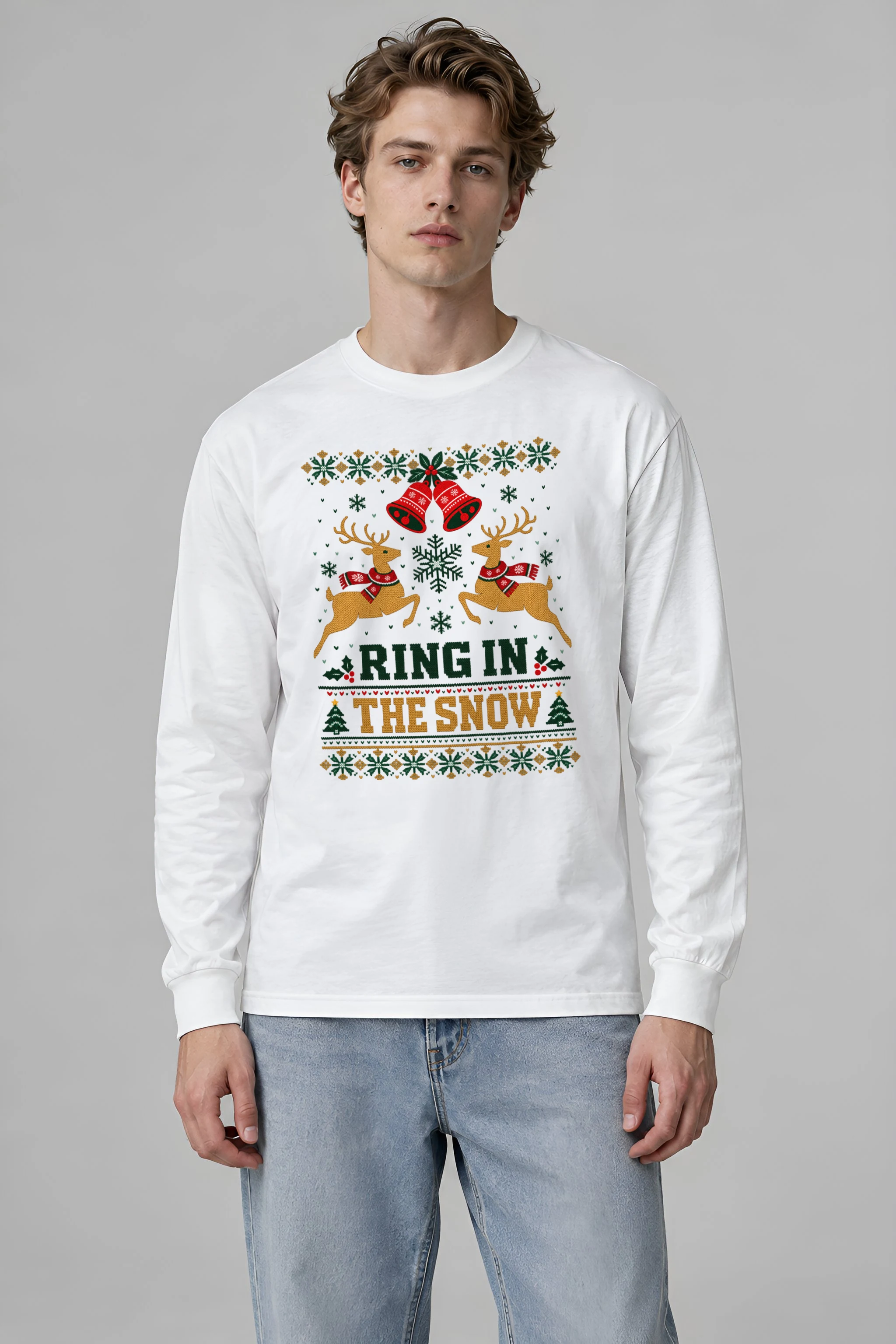 "Ring In The Snow" Unisex Longsleeve T-shirt