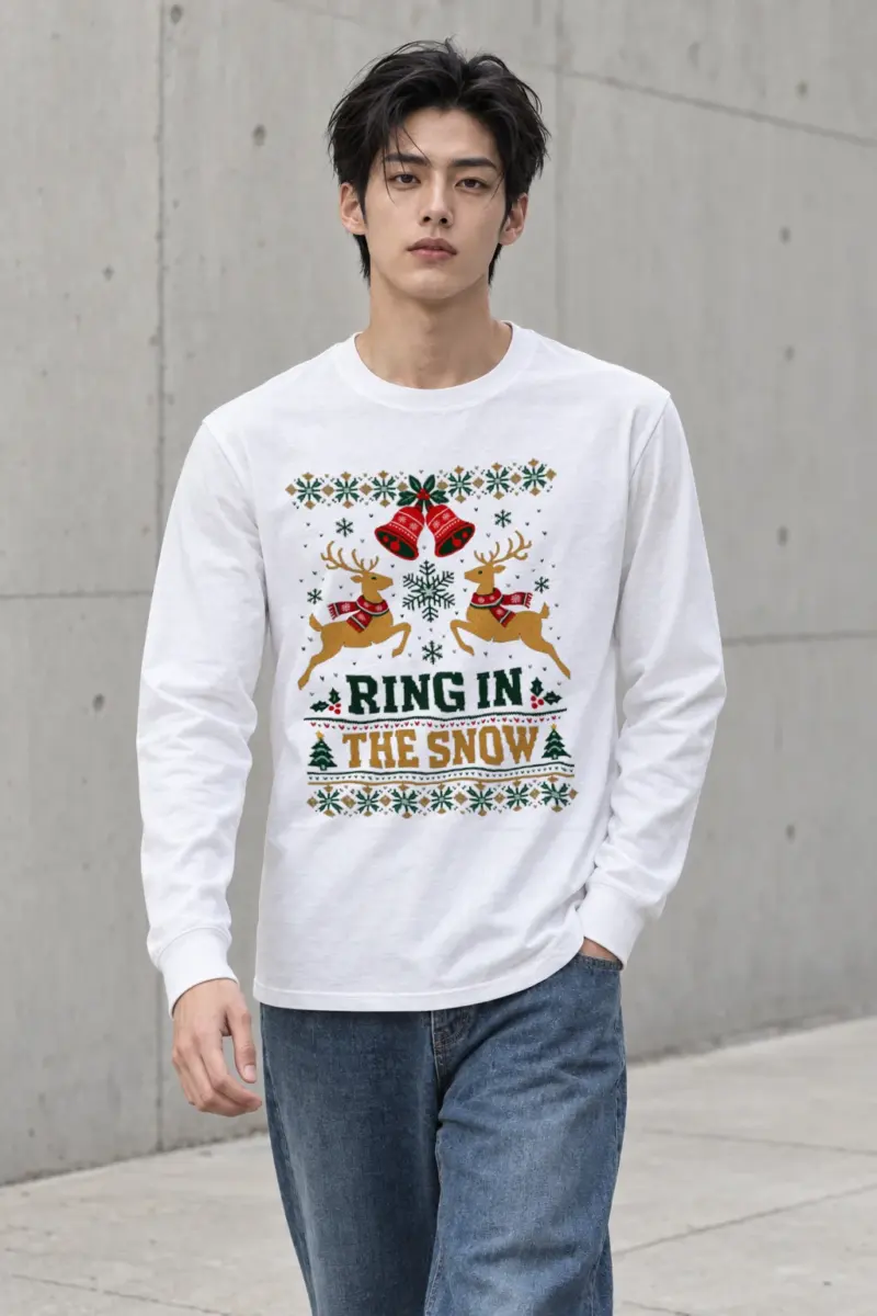 "Ring In The Snow" Unisex Longsleeve T-shirt