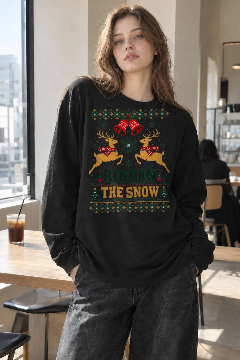 "Ring In The Snow" Unisex Longsleeve T-shirt | Gildan 2400