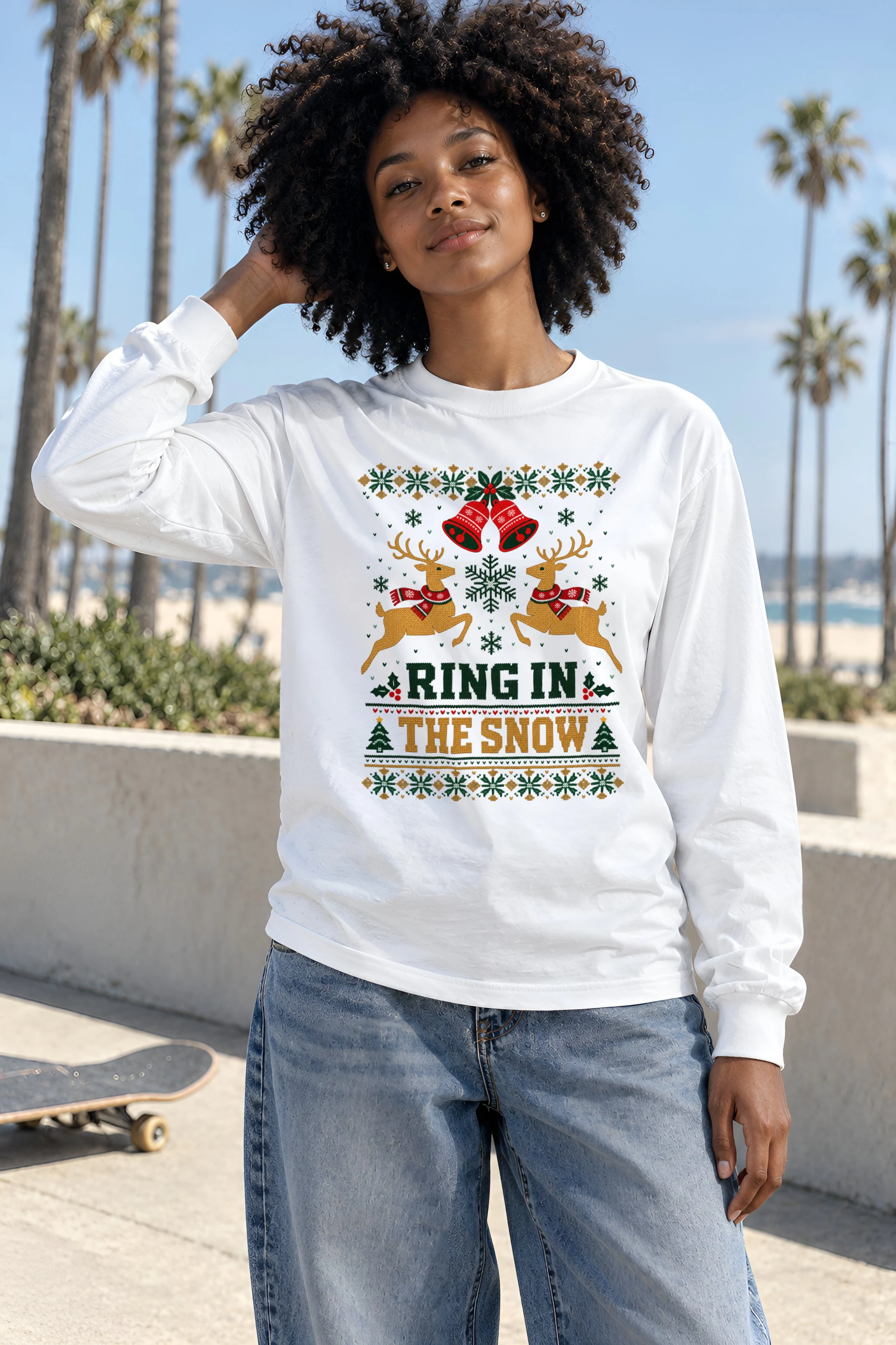 "Ring In The Snow" Unisex Longsleeve T-shirt