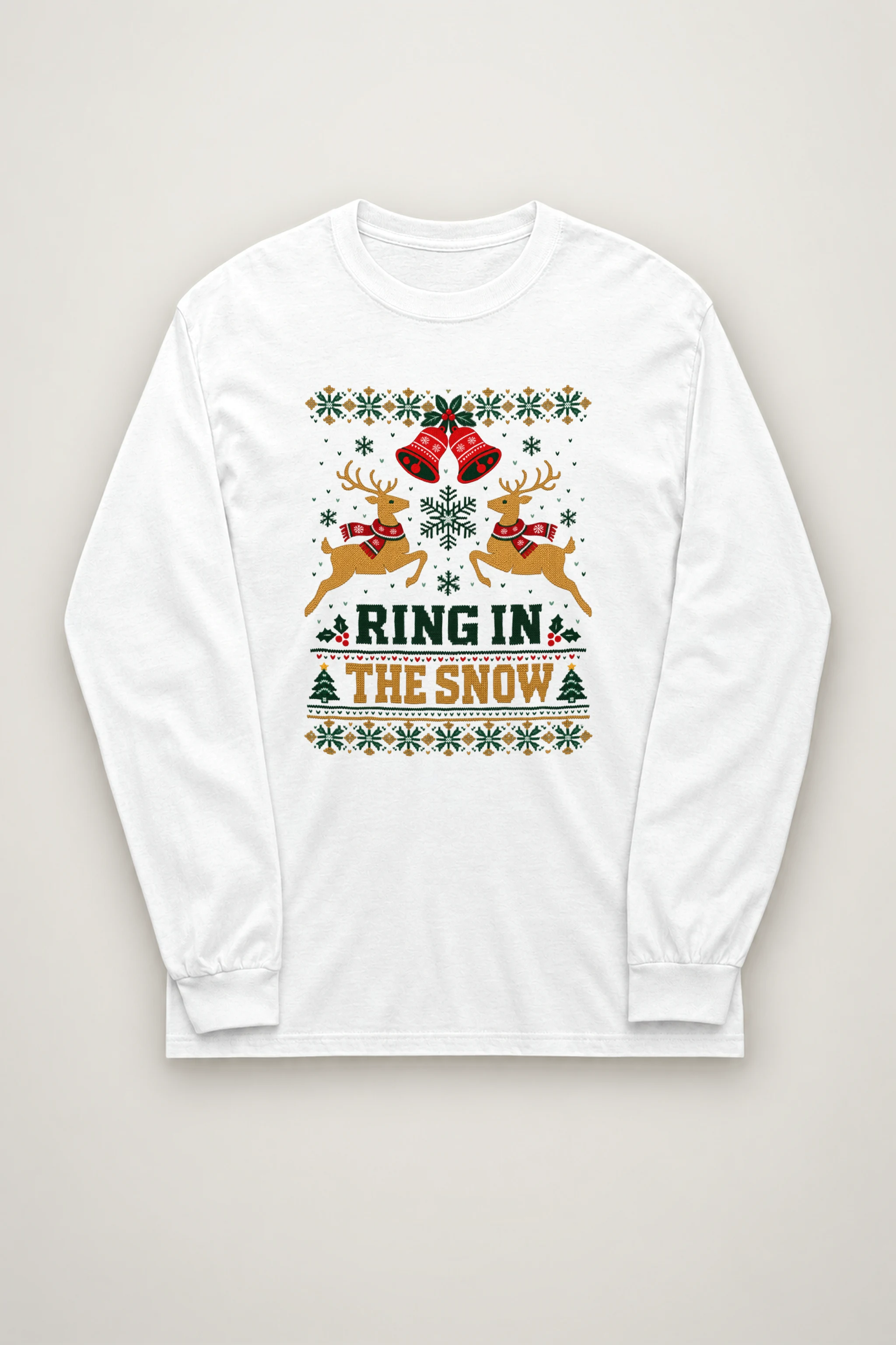 "Ring In The Snow" Unisex Longsleeve T-shirt