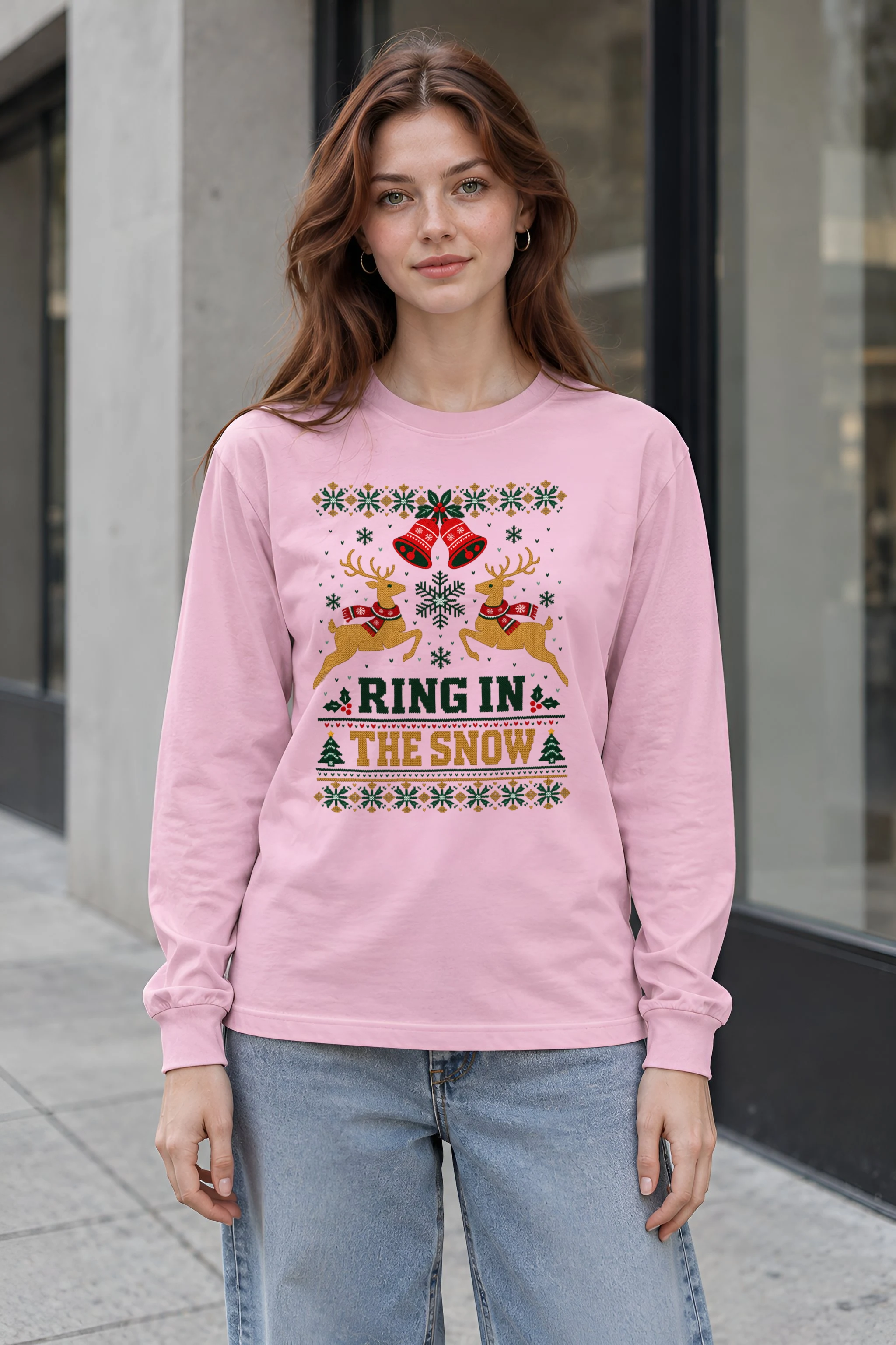 "Ring In The Snow" Unisex Longsleeve T-shirt