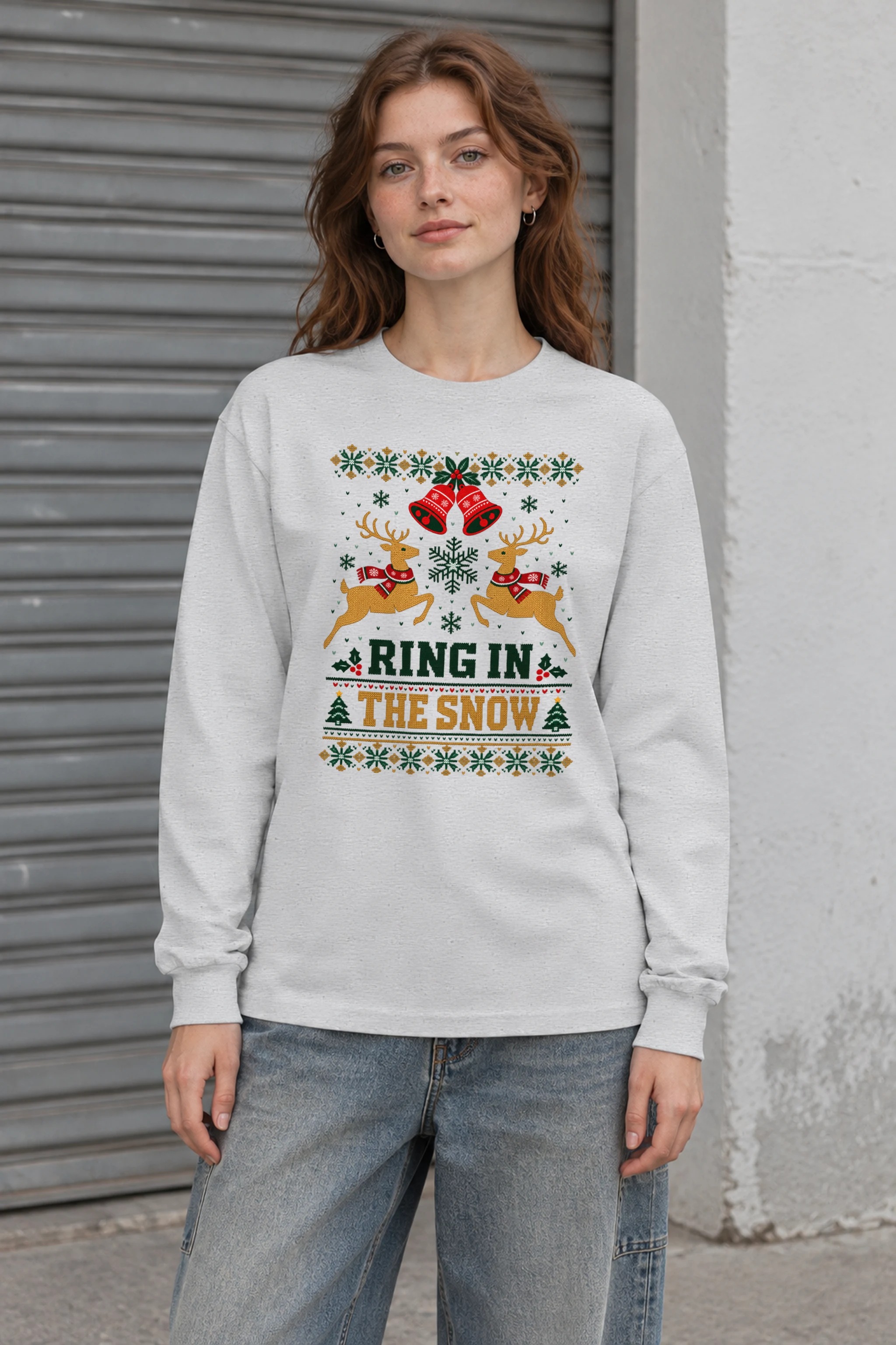 "Ring In The Snow" Unisex Longsleeve T-shirt