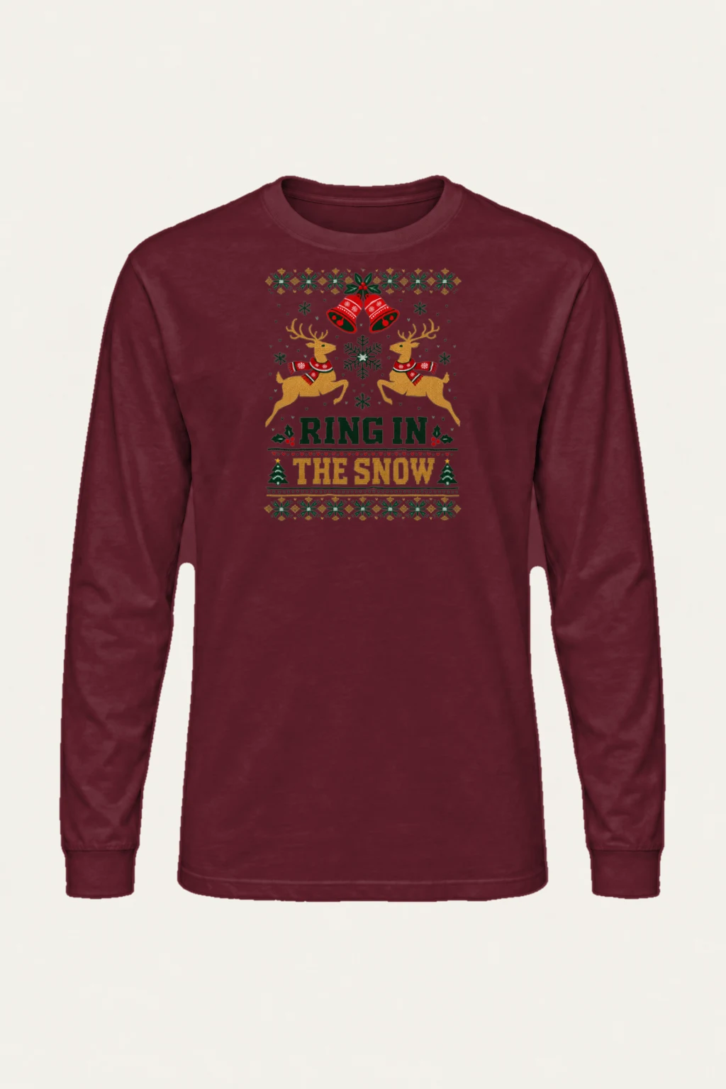 "Ring In The Snow" Unisex Longsleeve T-shirt | Gildan 2400
