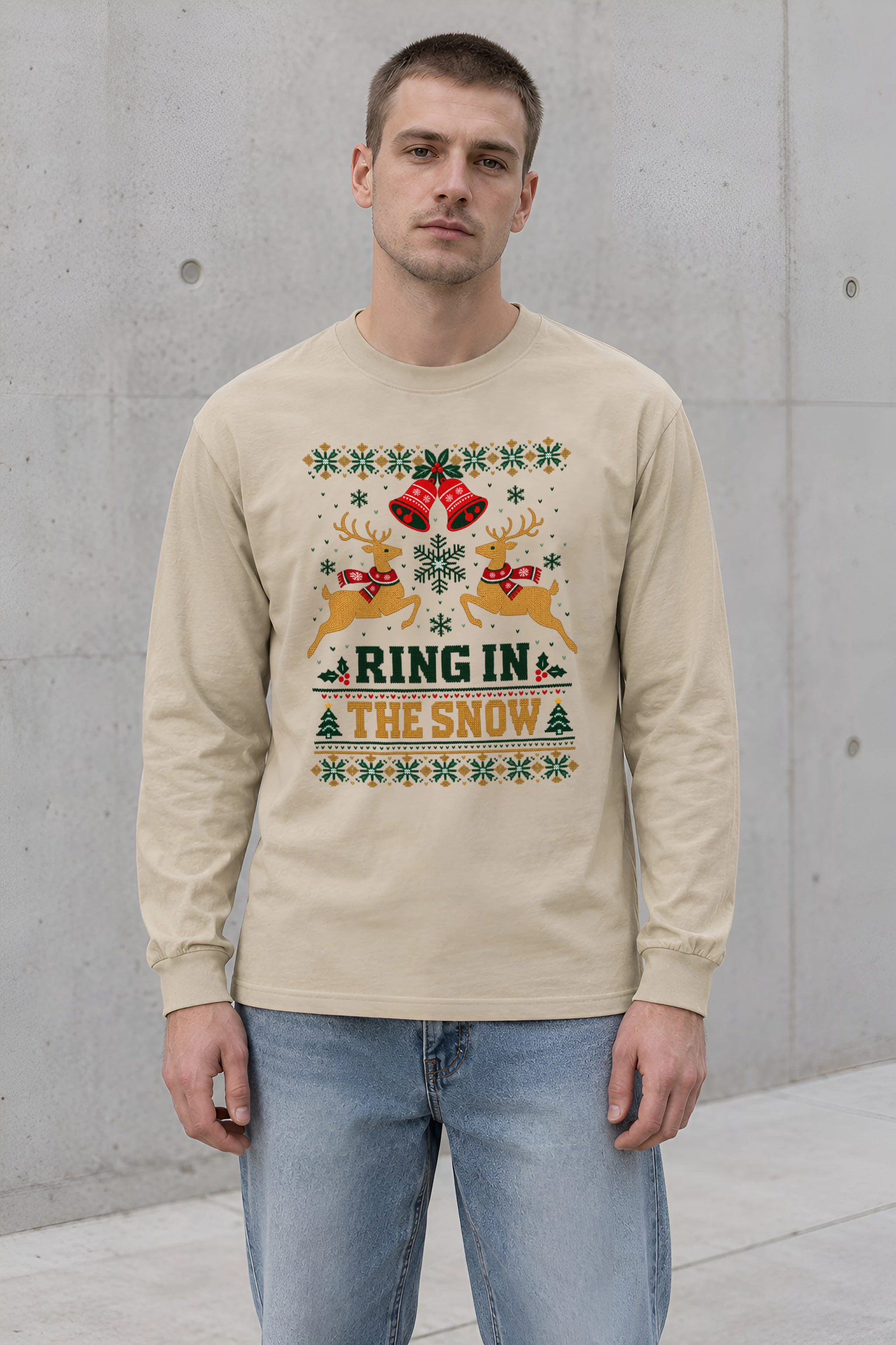 "Ring In The Snow" Unisex Longsleeve T-shirt
