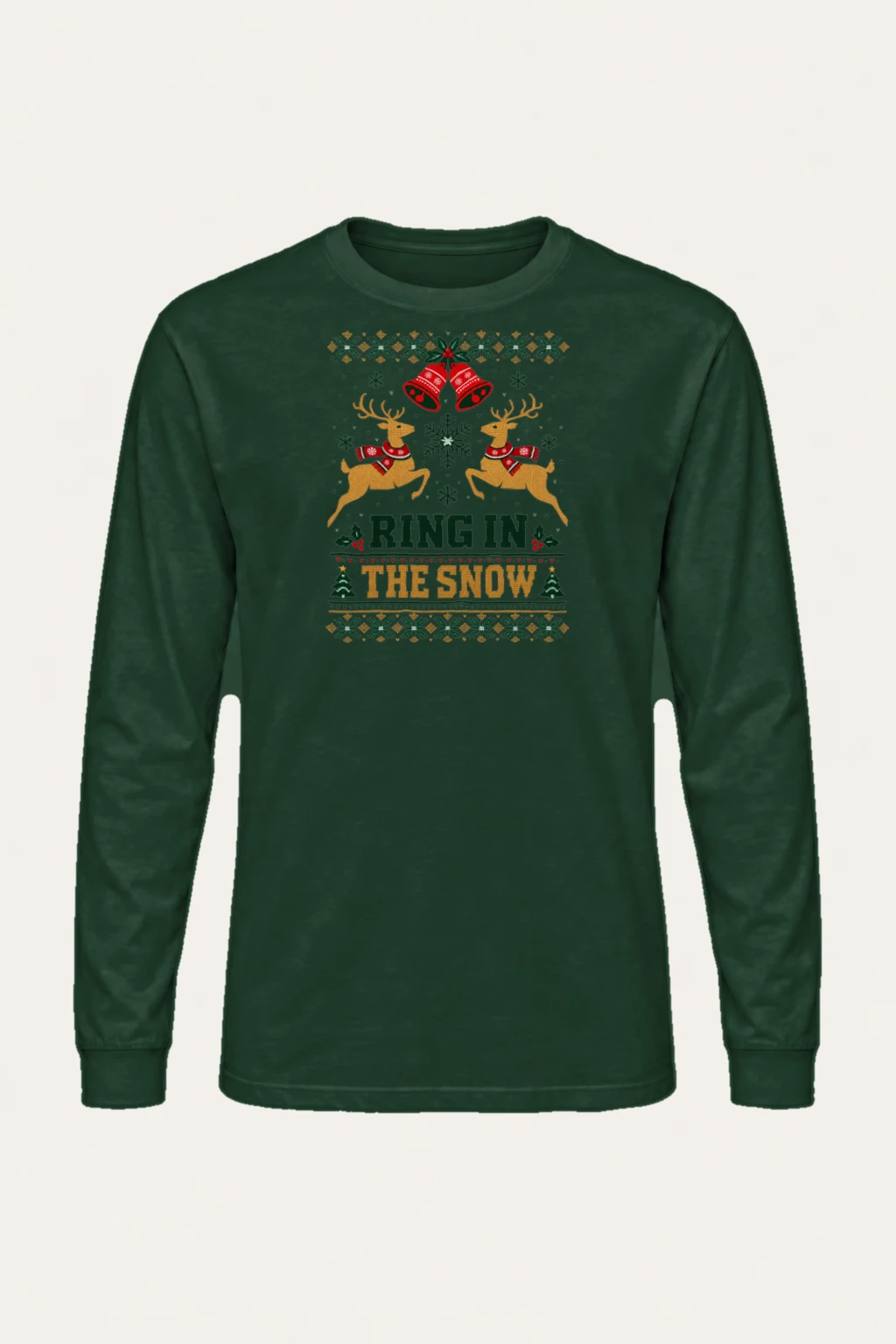 "Ring In The Snow" Unisex Longsleeve T-shirt | Gildan 2400