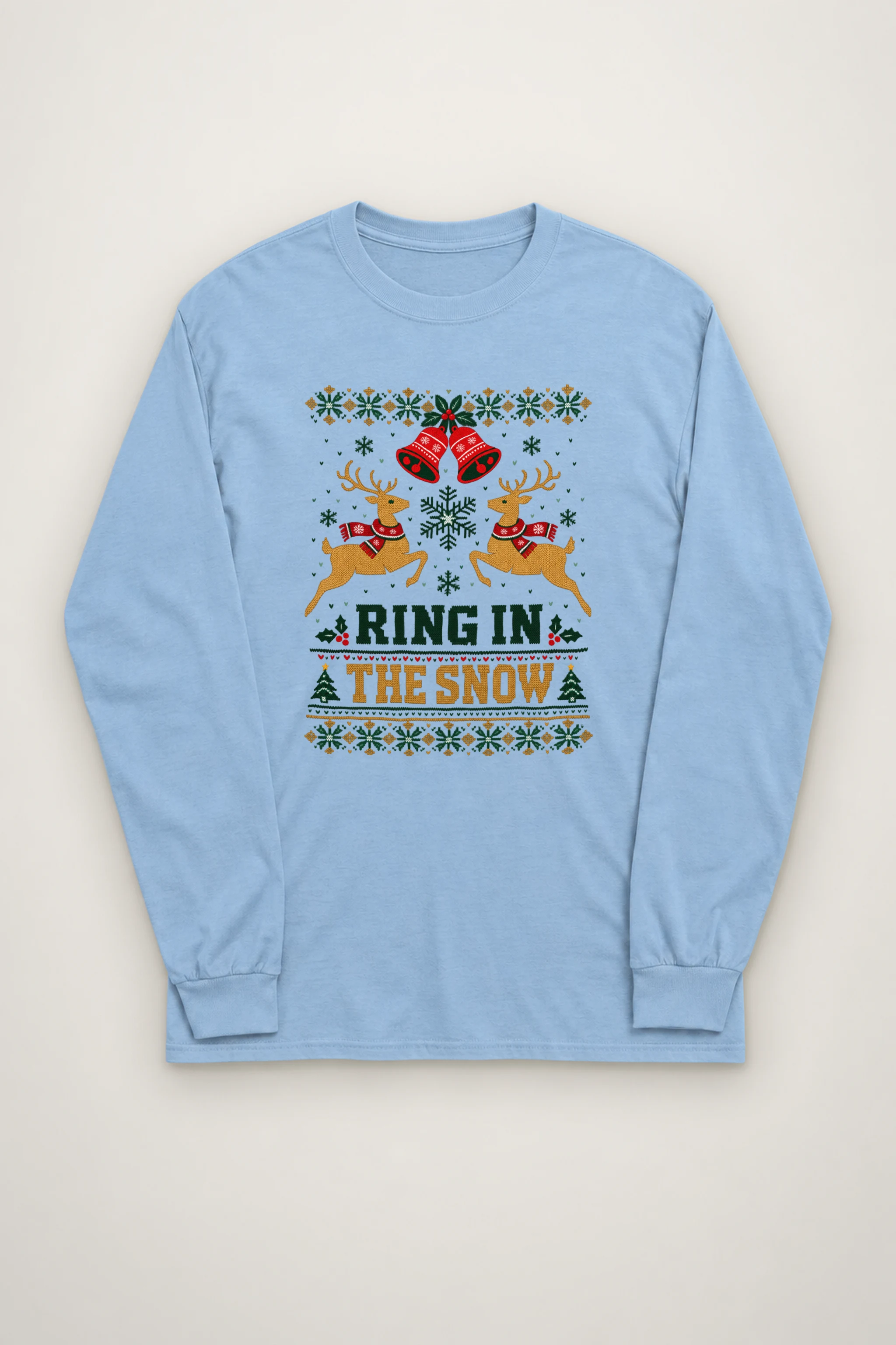 "Ring In The Snow" Unisex Longsleeve T-shirt
