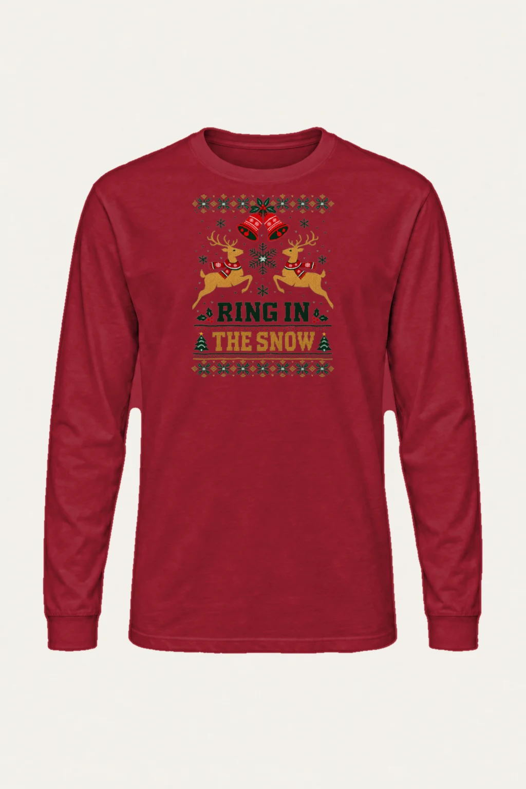 "Ring In The Snow" Unisex Longsleeve T-shirt | Gildan 2400