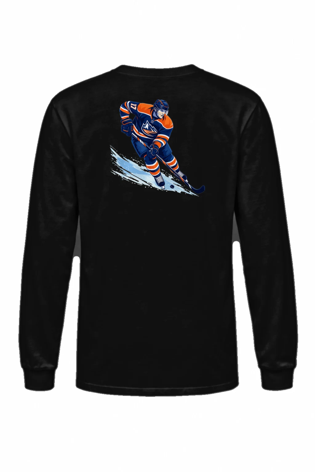 "Rink Runner 17" Unisex Longsleeve T-shirt | Gildan 2400
